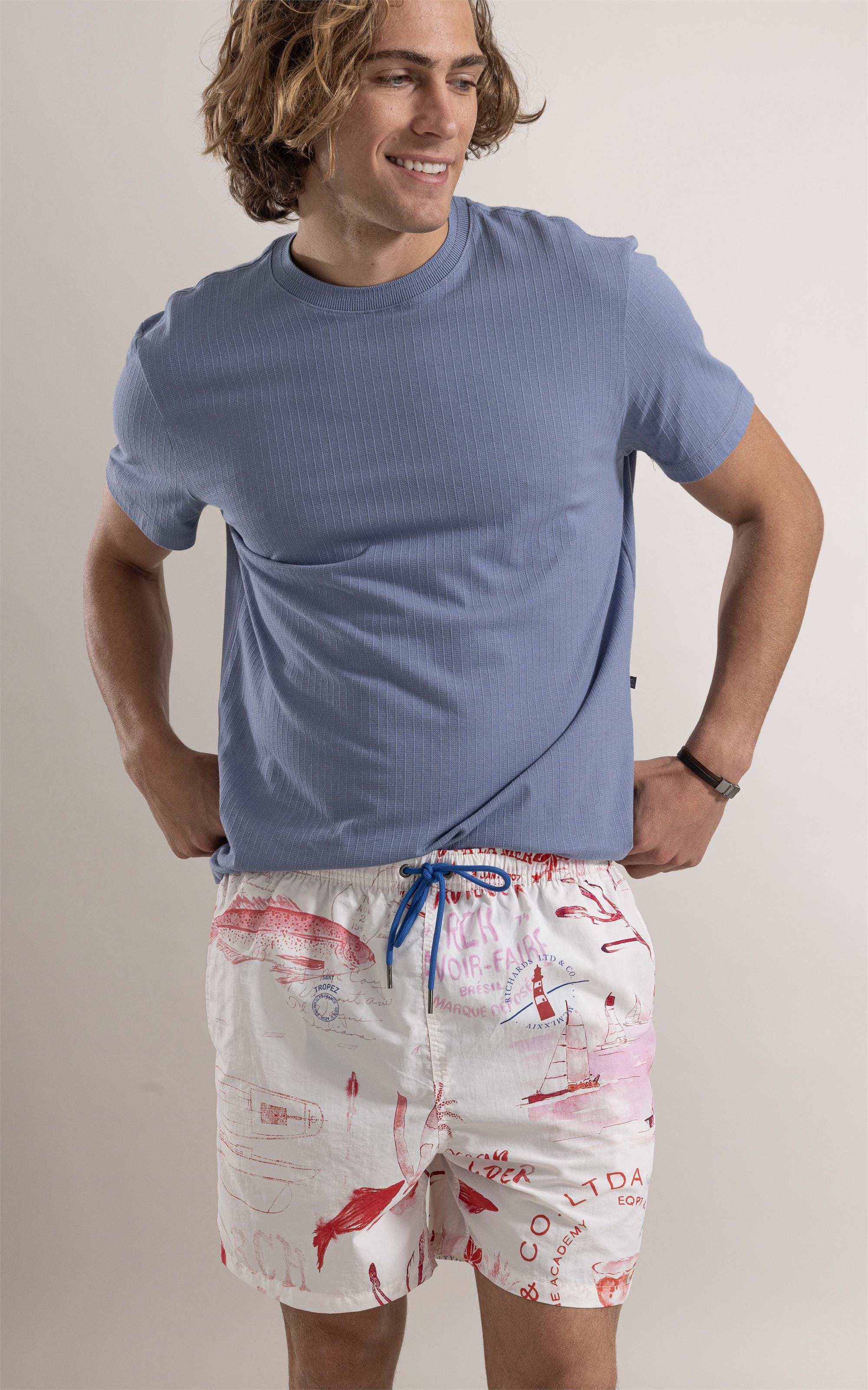 Beach Short Naviguer Regular Vermelho