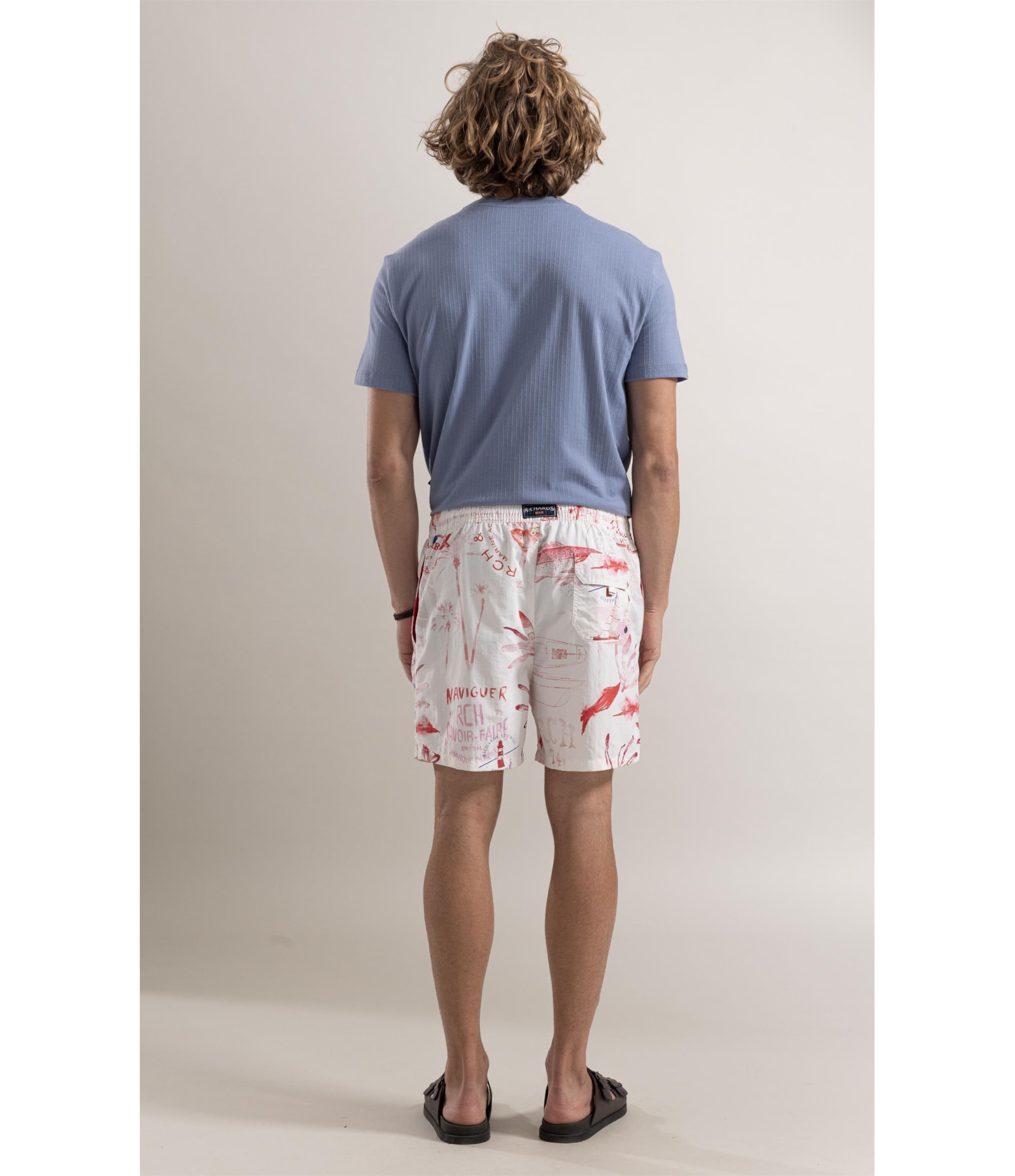 Beach Short Naviguer Regular Vermelho