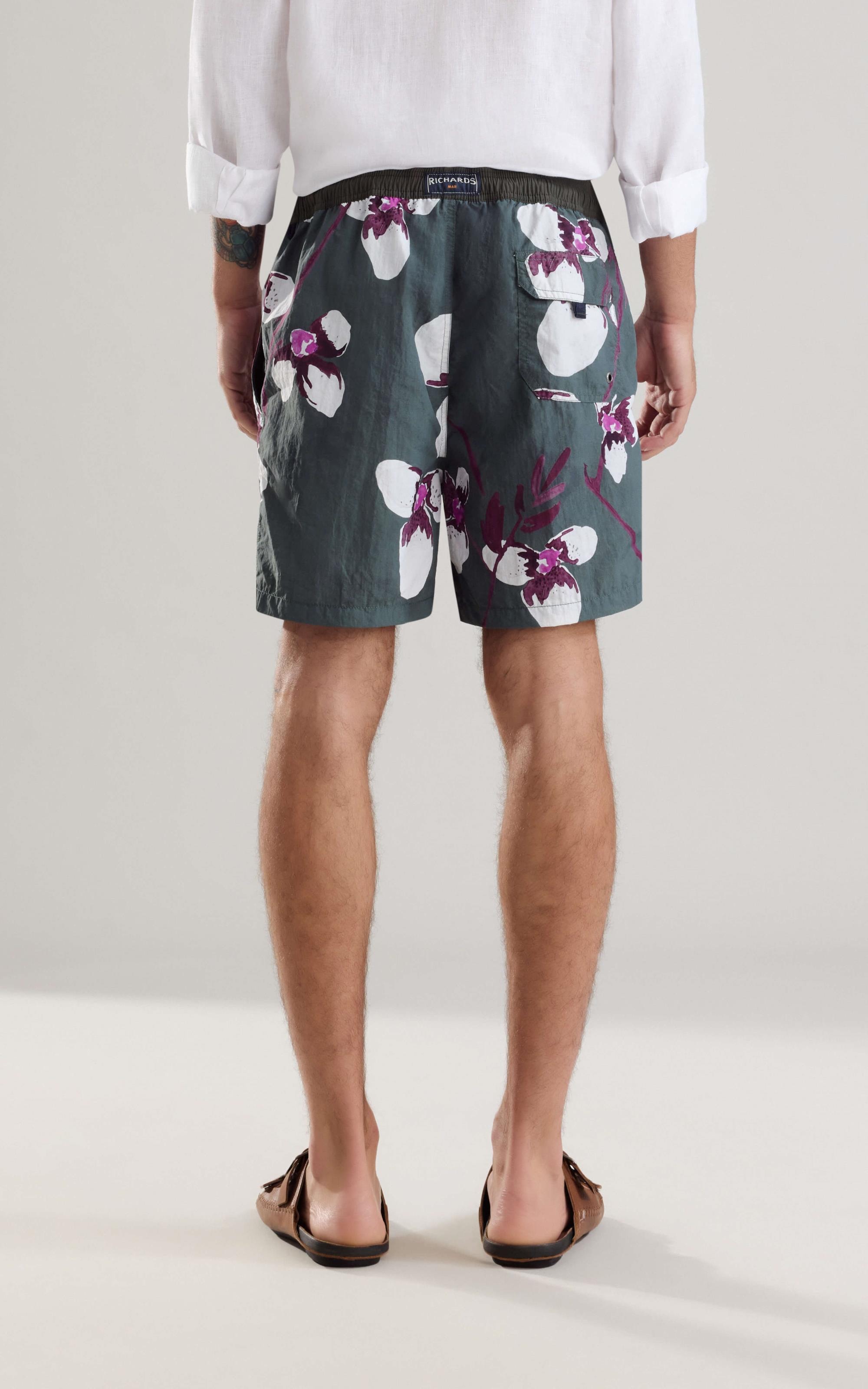 Beach Short Orquidea Fall Regular Floresta