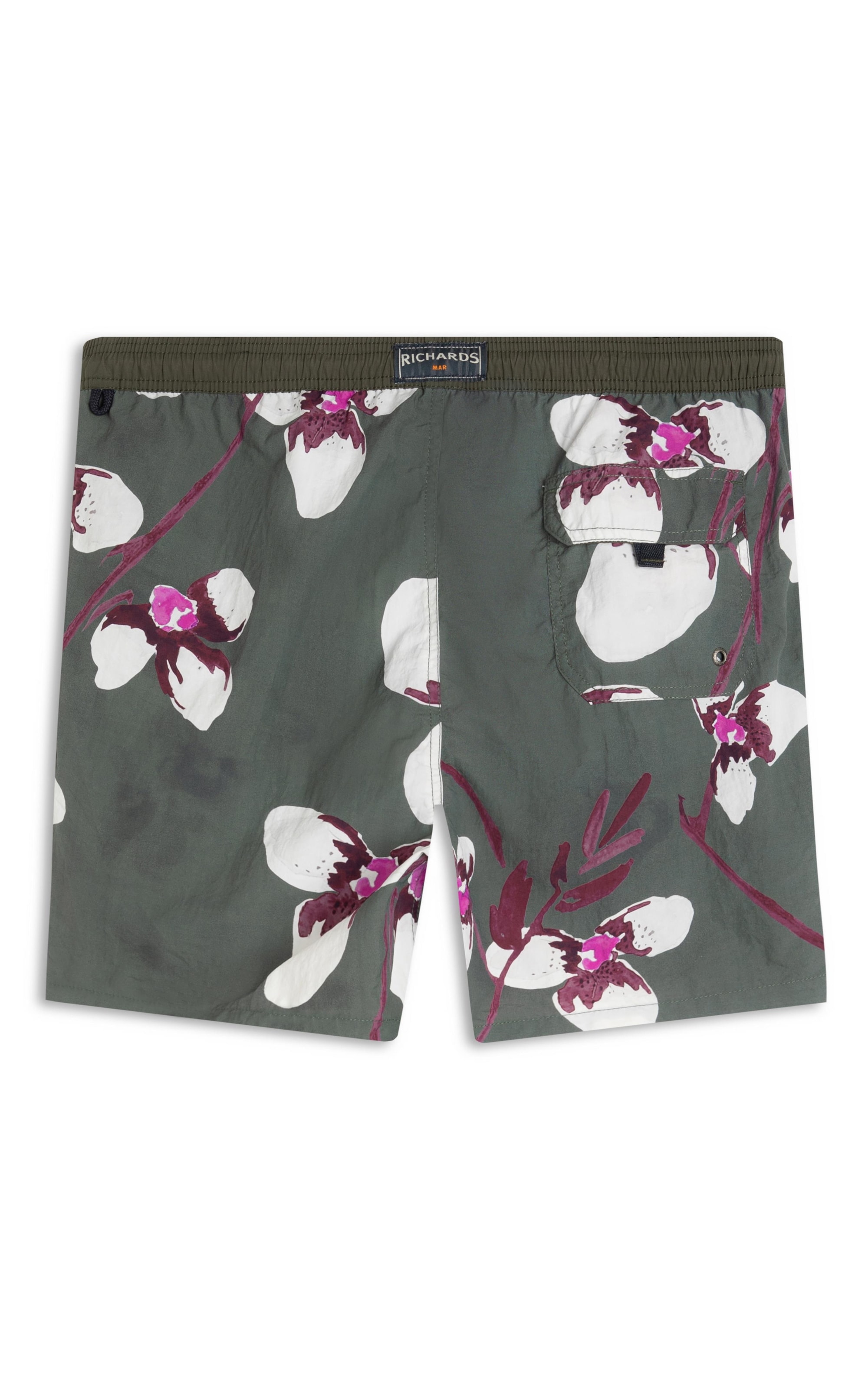 Beach Short Orquidea Fall Regular Floresta