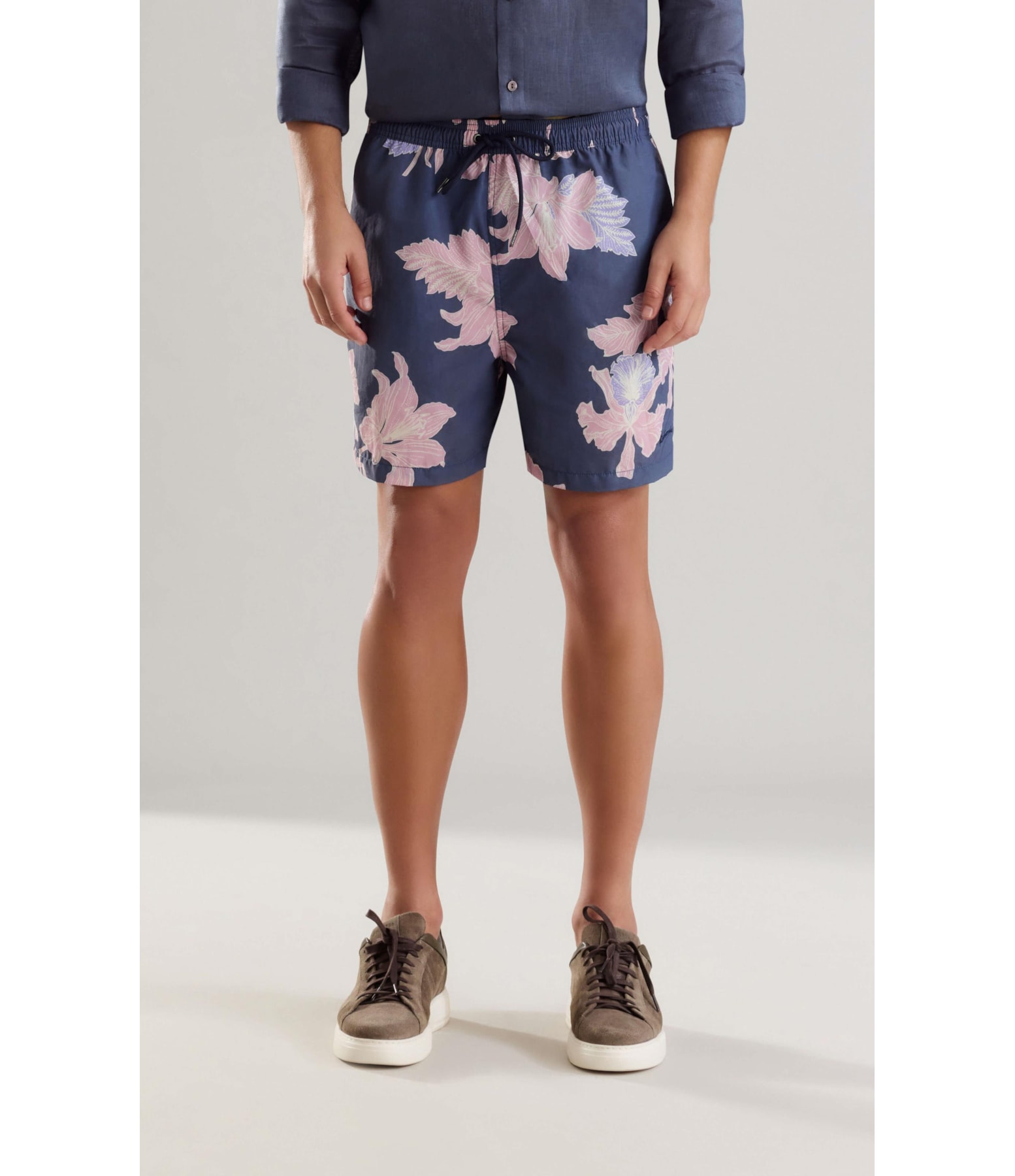 Beach Short Orquidea Regular Marinho