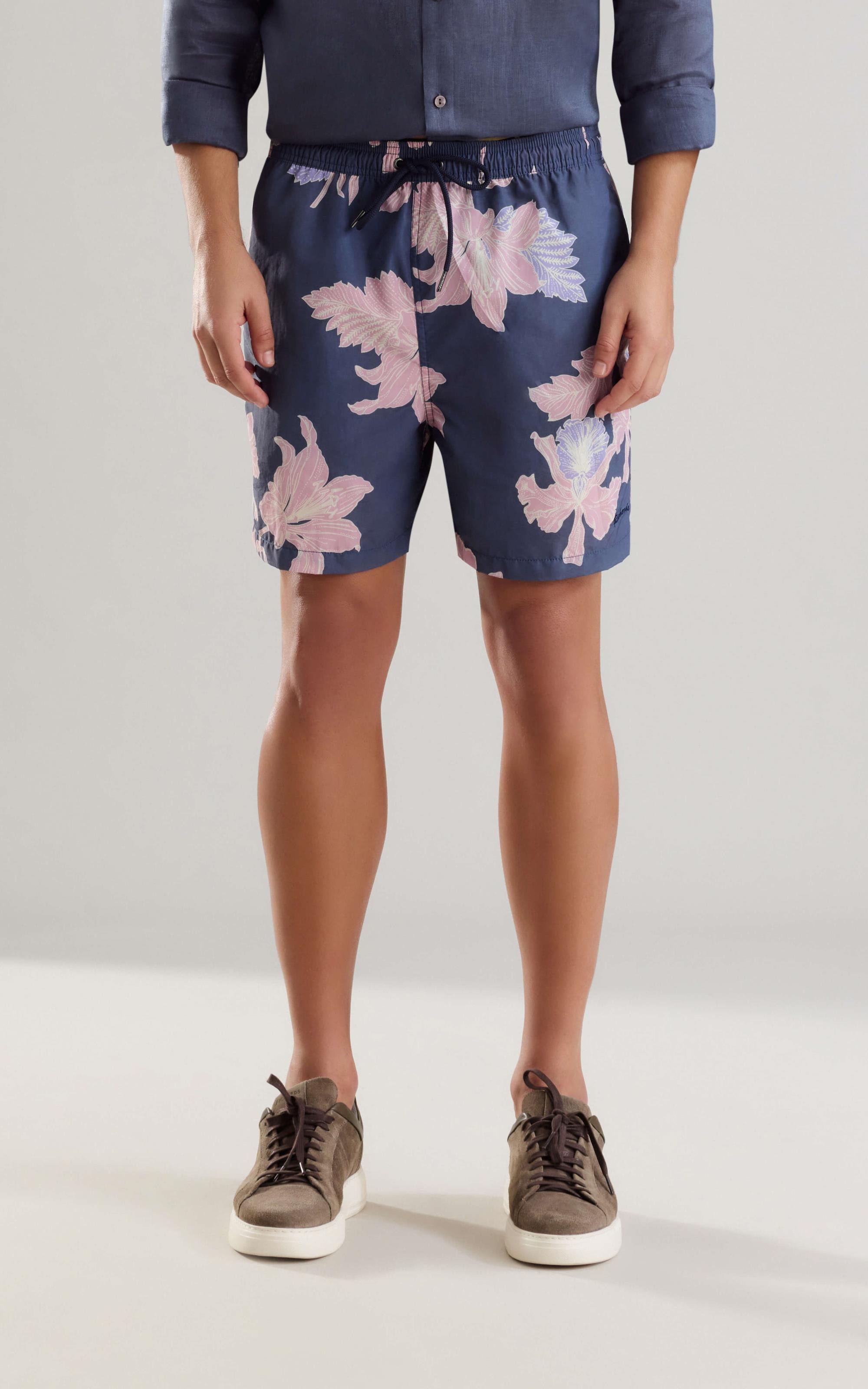 Beach Short Orquidea Regular Marinho