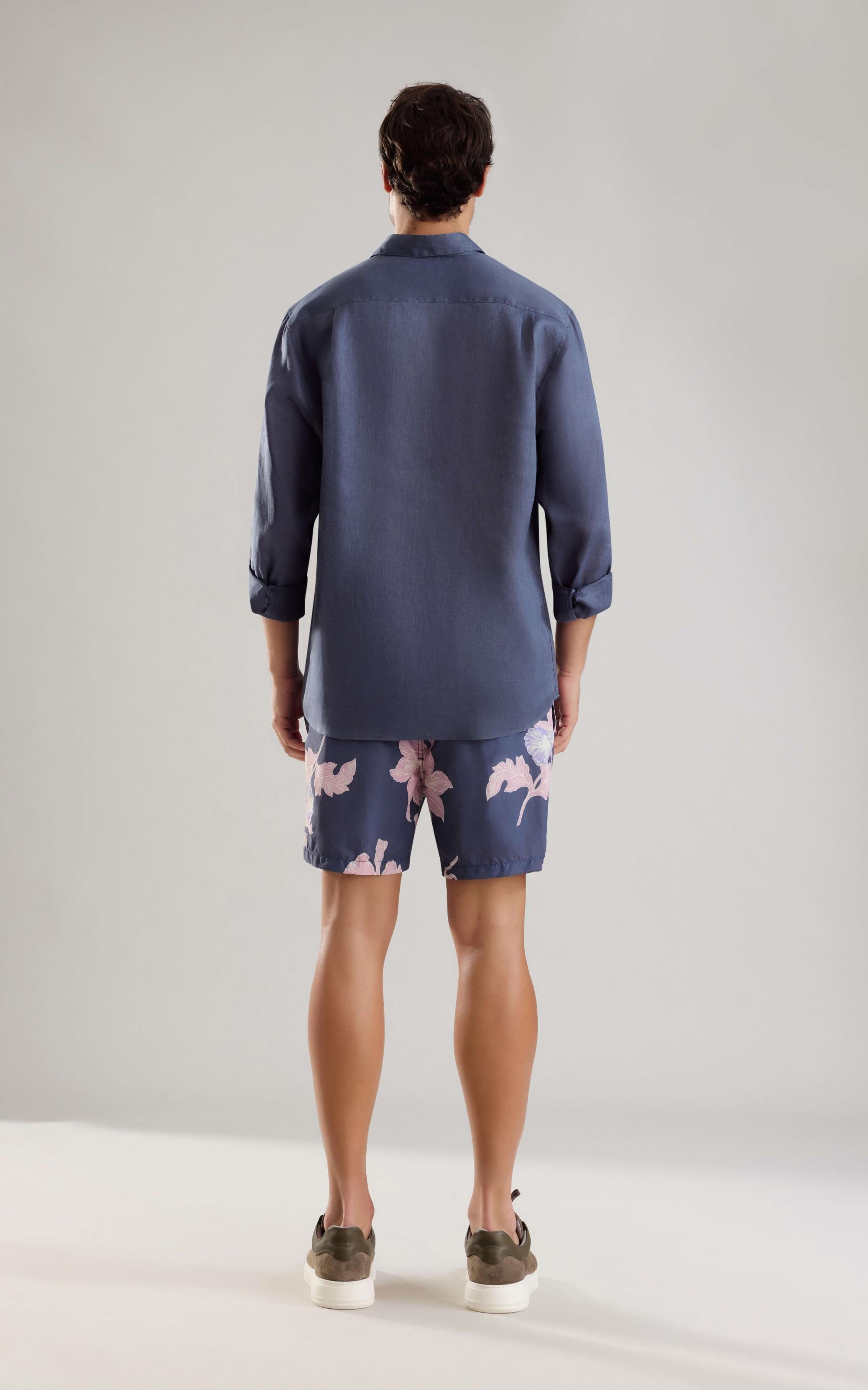 Beach Short Orquidea Regular Marinho