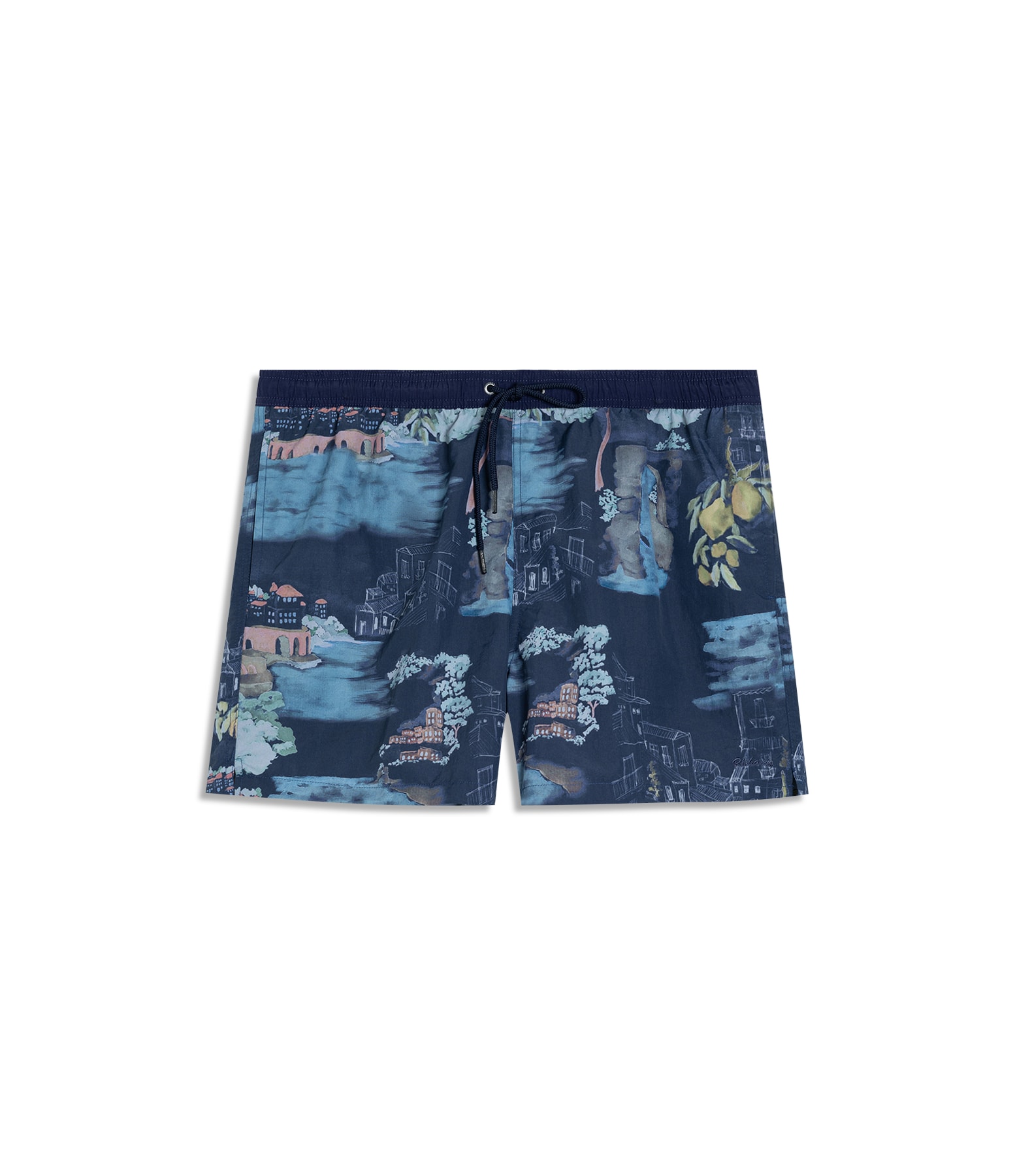 Beach Short Paesaggio Regular Dark Navy