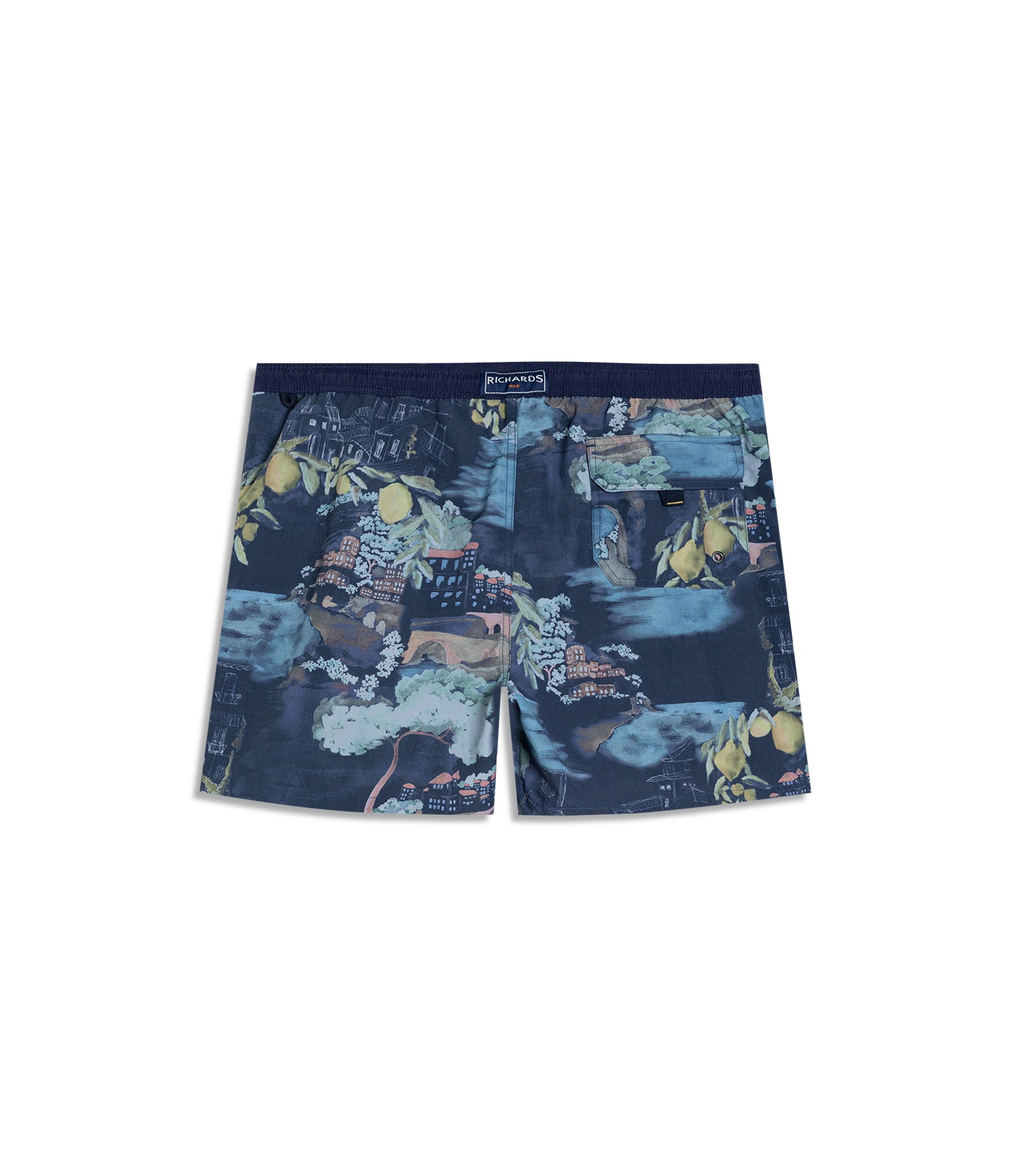Beach Short Paesaggio Regular Dark Navy