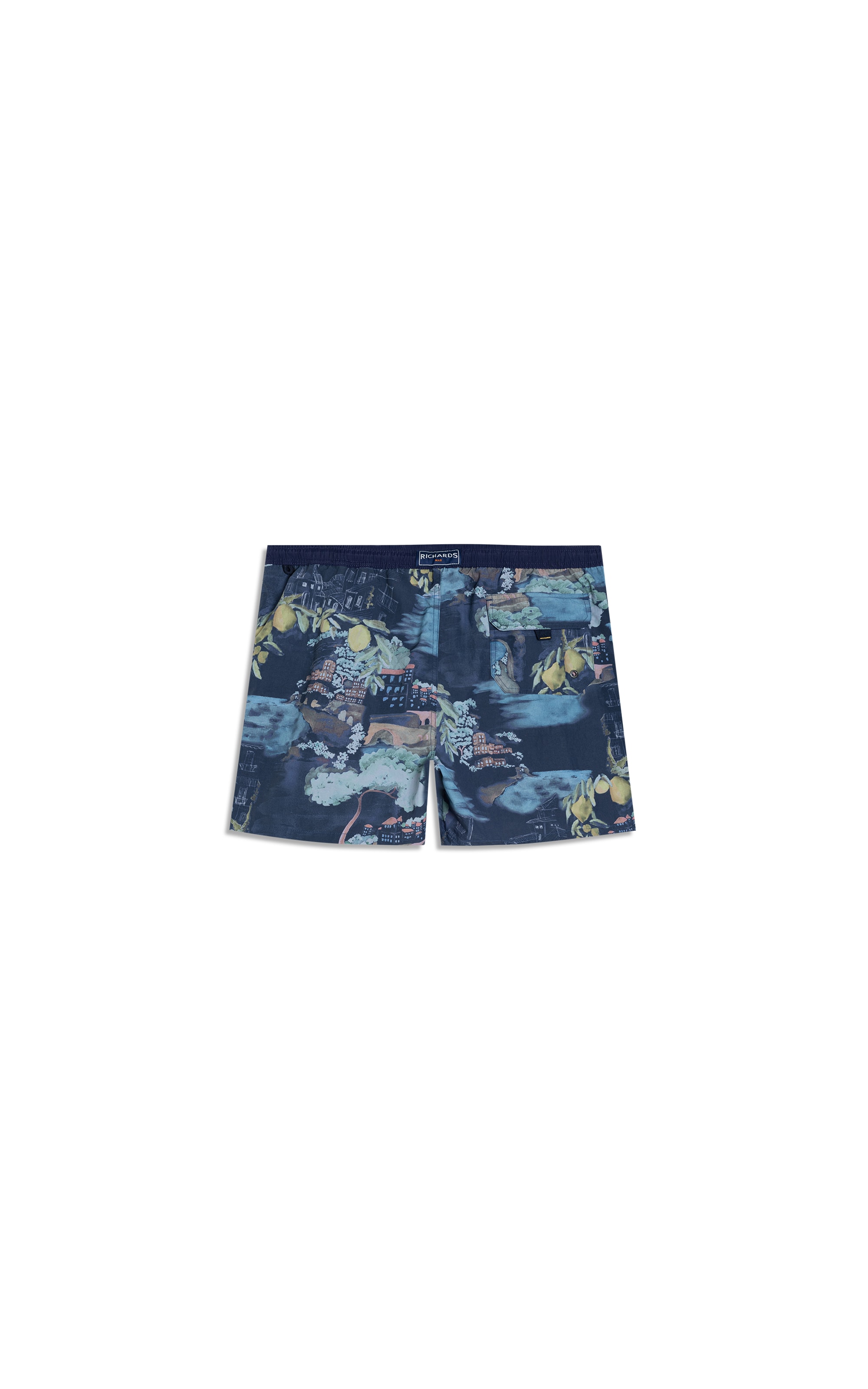 Beach Short Paesaggio Regular Dark Navy