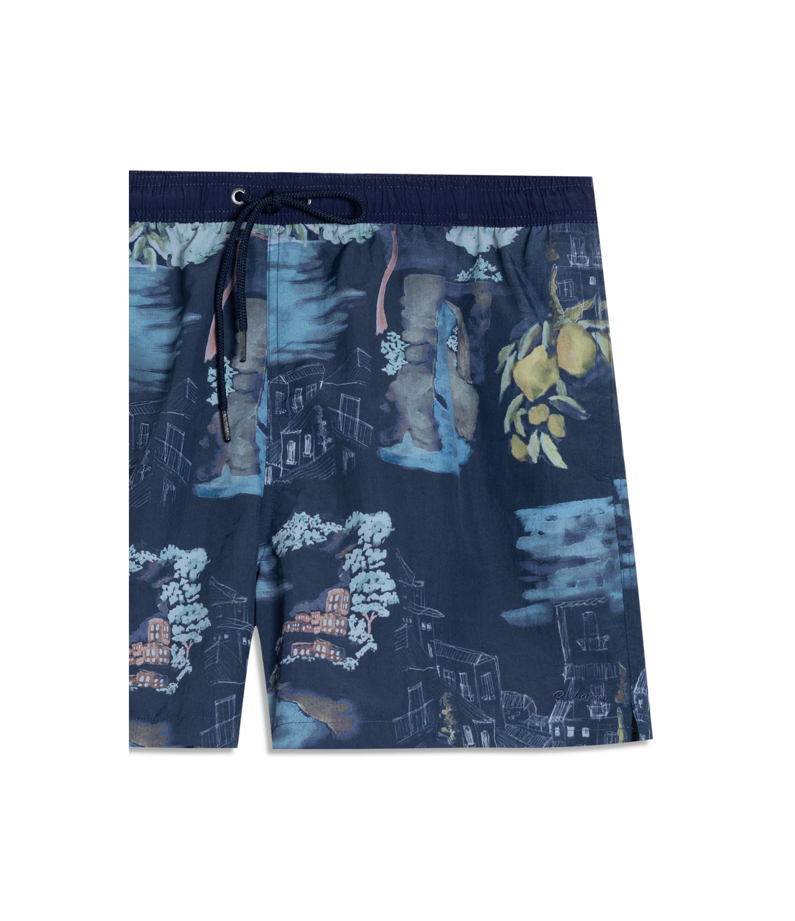 Beach Short Paesaggio Regular Dark Navy