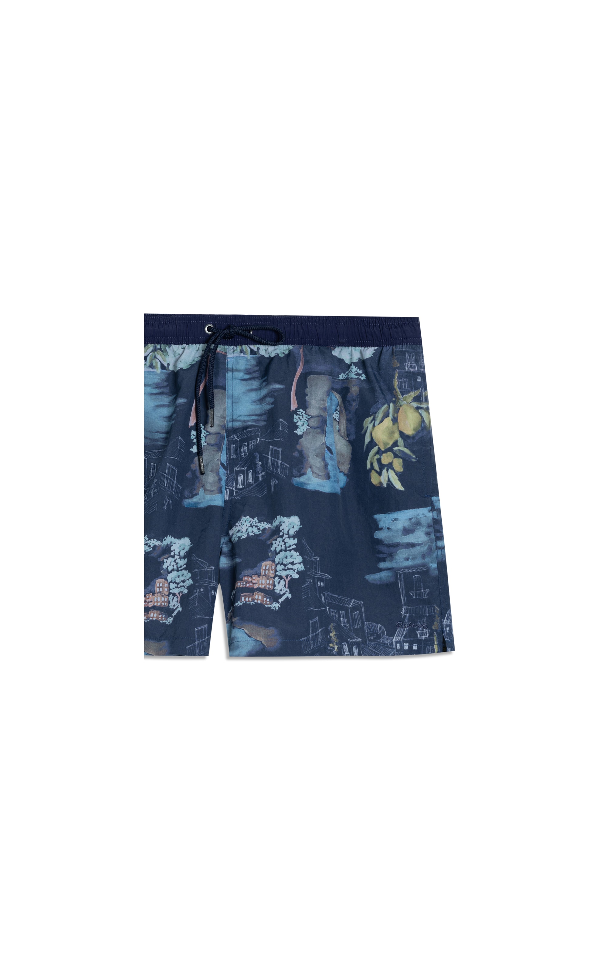 Beach Short Paesaggio Regular Dark Navy