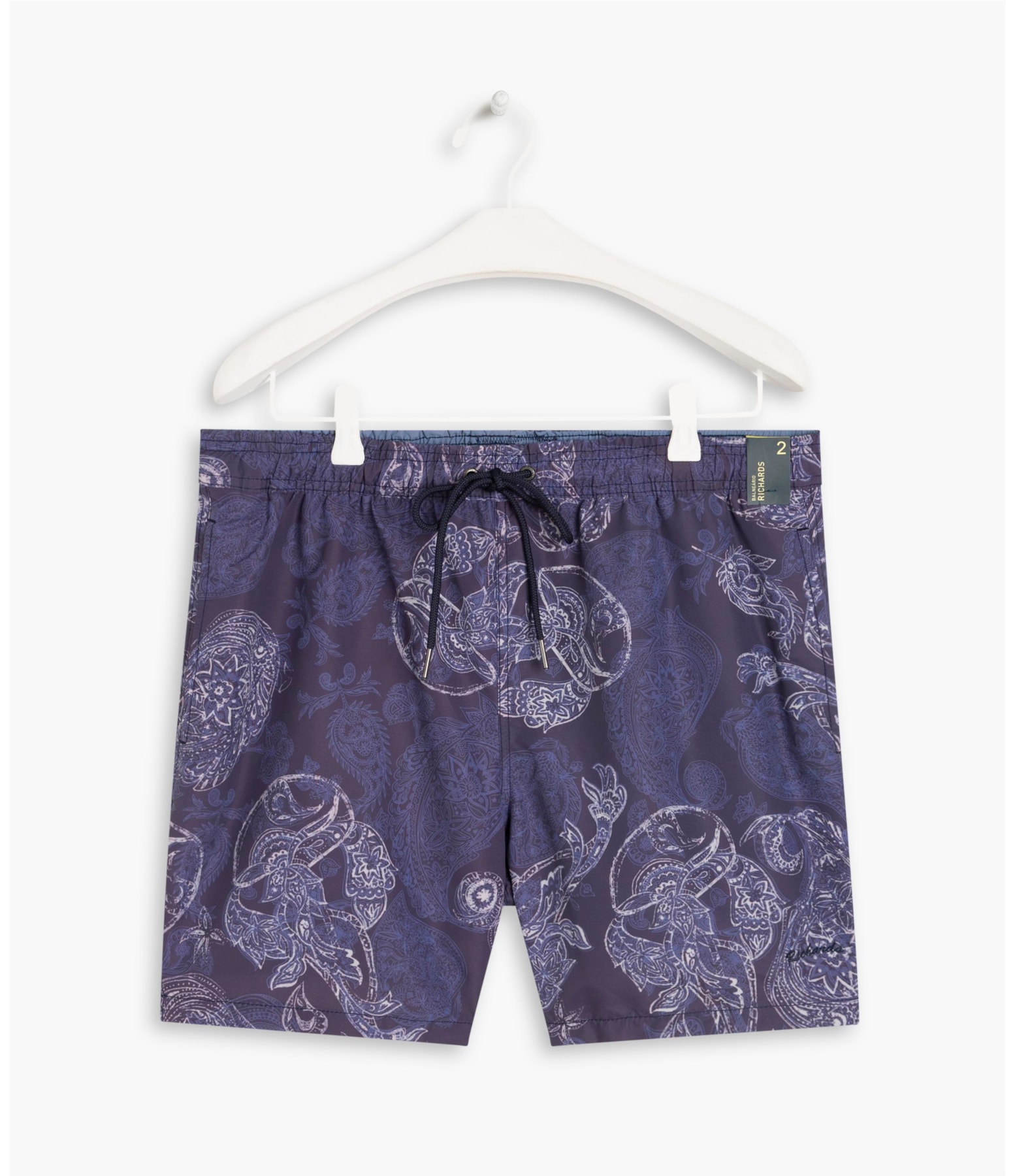 Beach Short Paisley Marinho