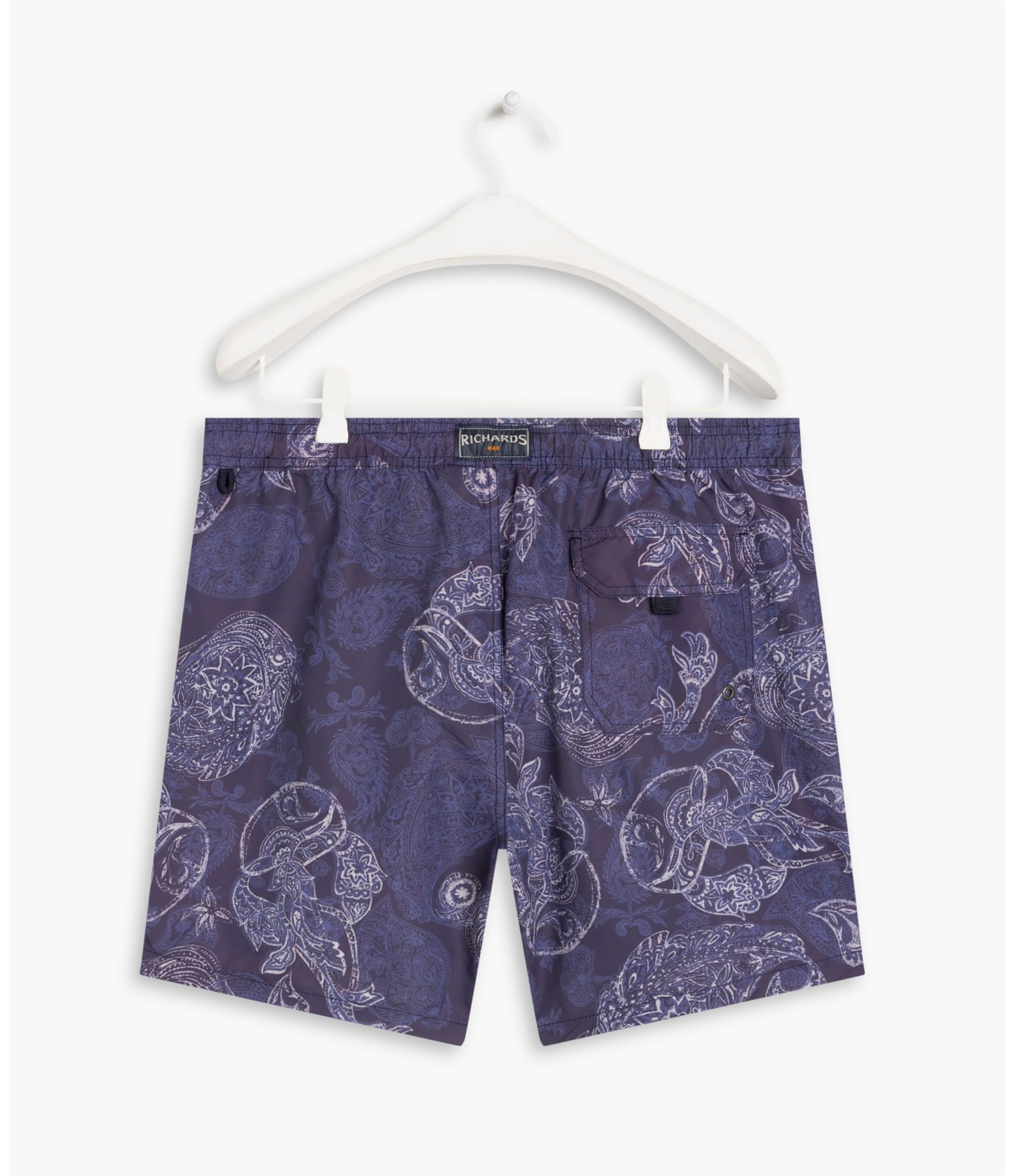 Beach Short Paisley Marinho
