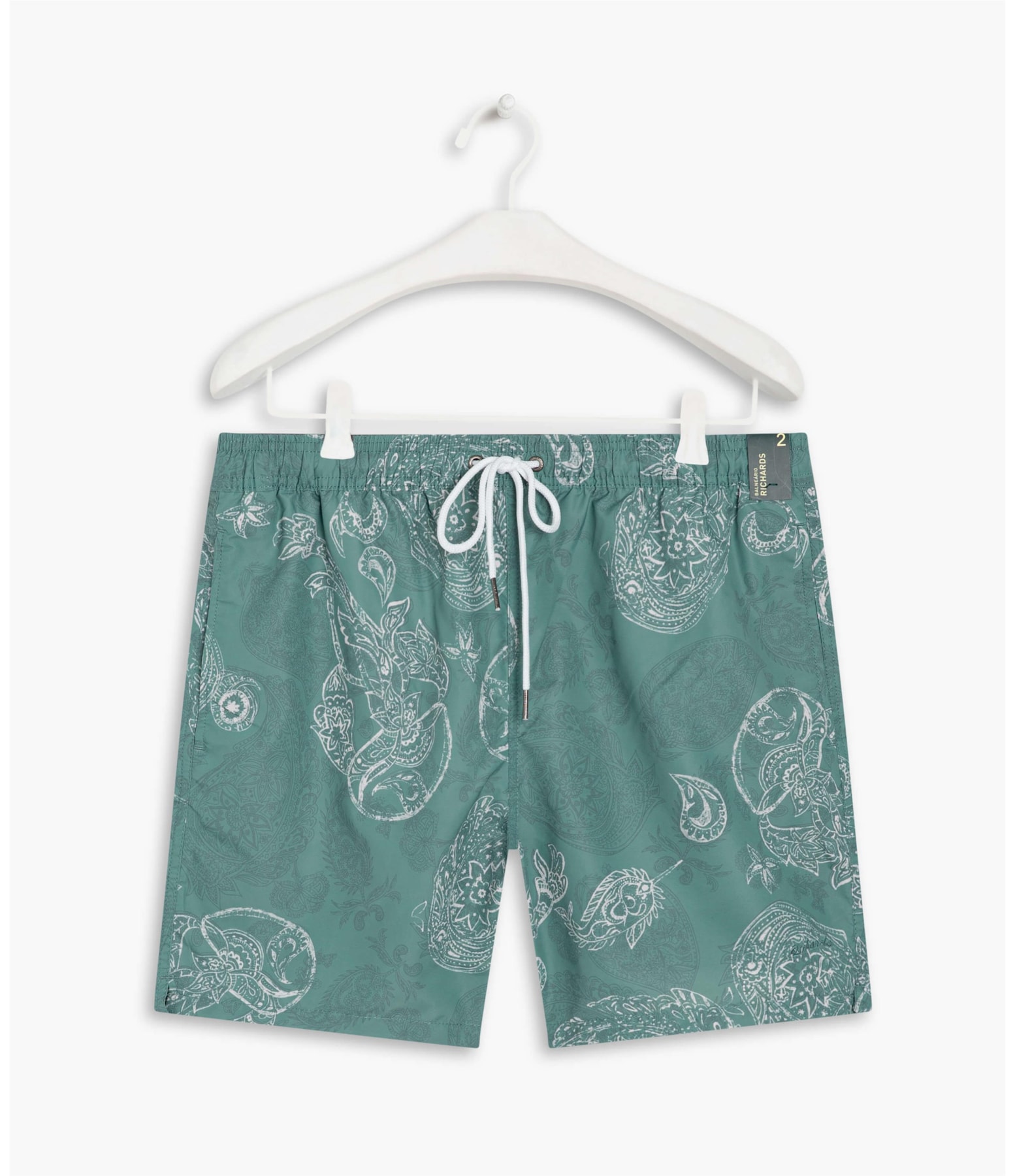 Beach Short Paisley Verde Claro