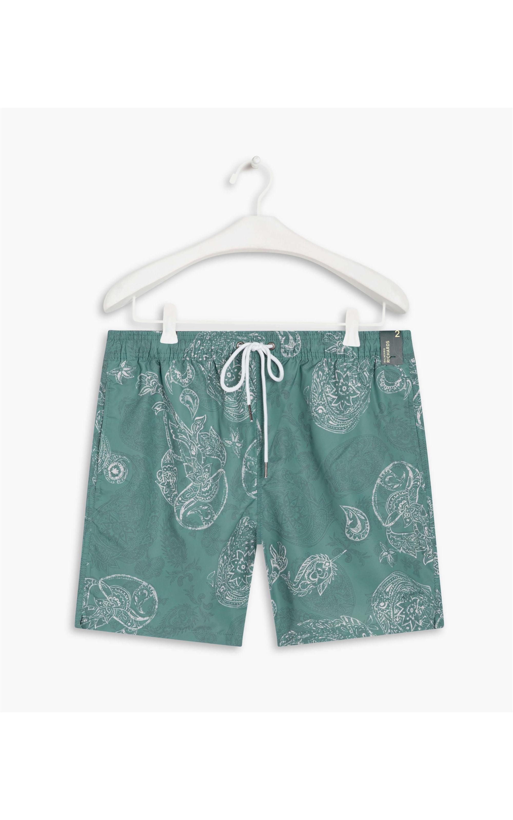 Beach Short Paisley Verde Claro