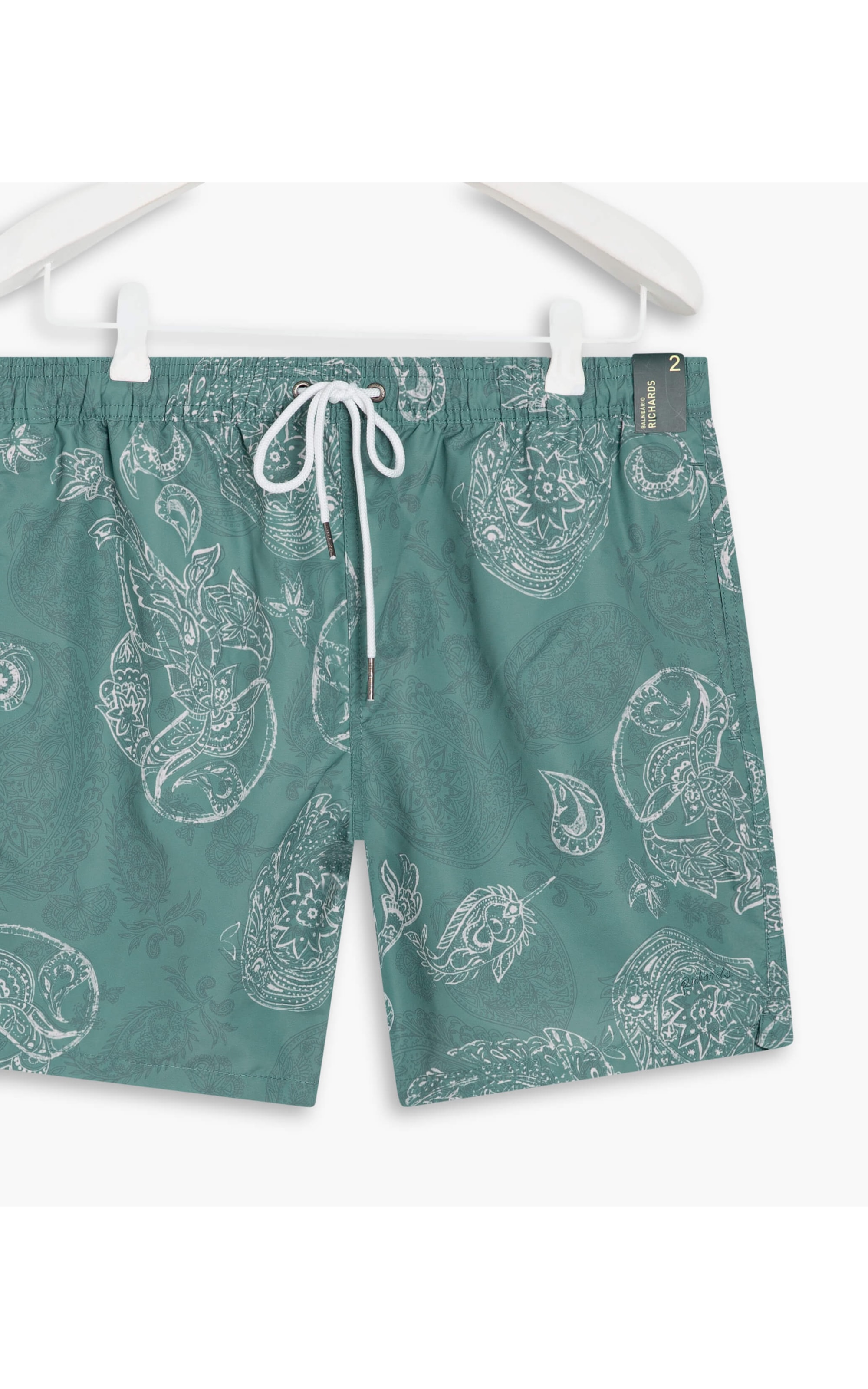 Beach Short Paisley Verde Claro