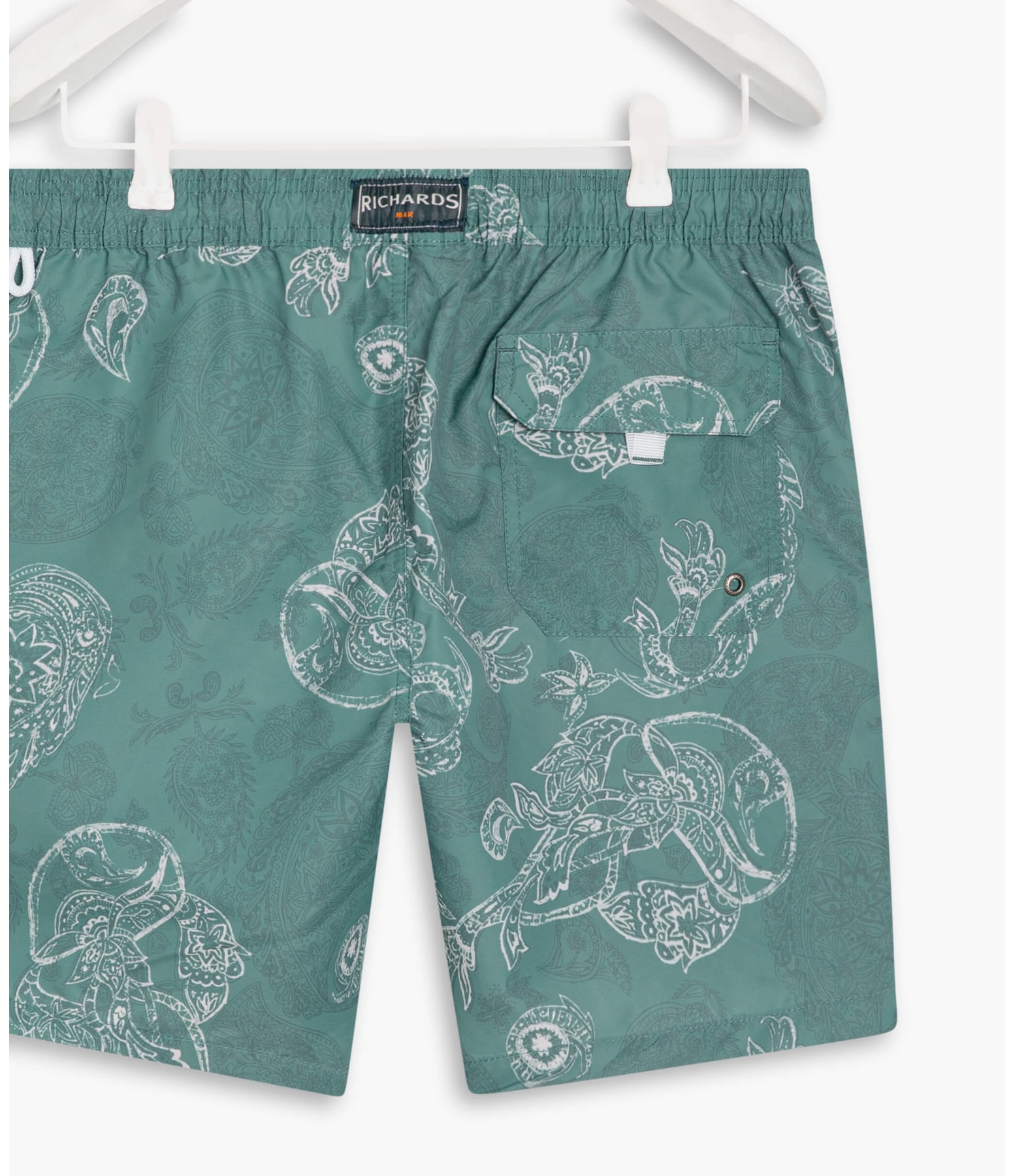 Beach Short Paisley Verde Claro