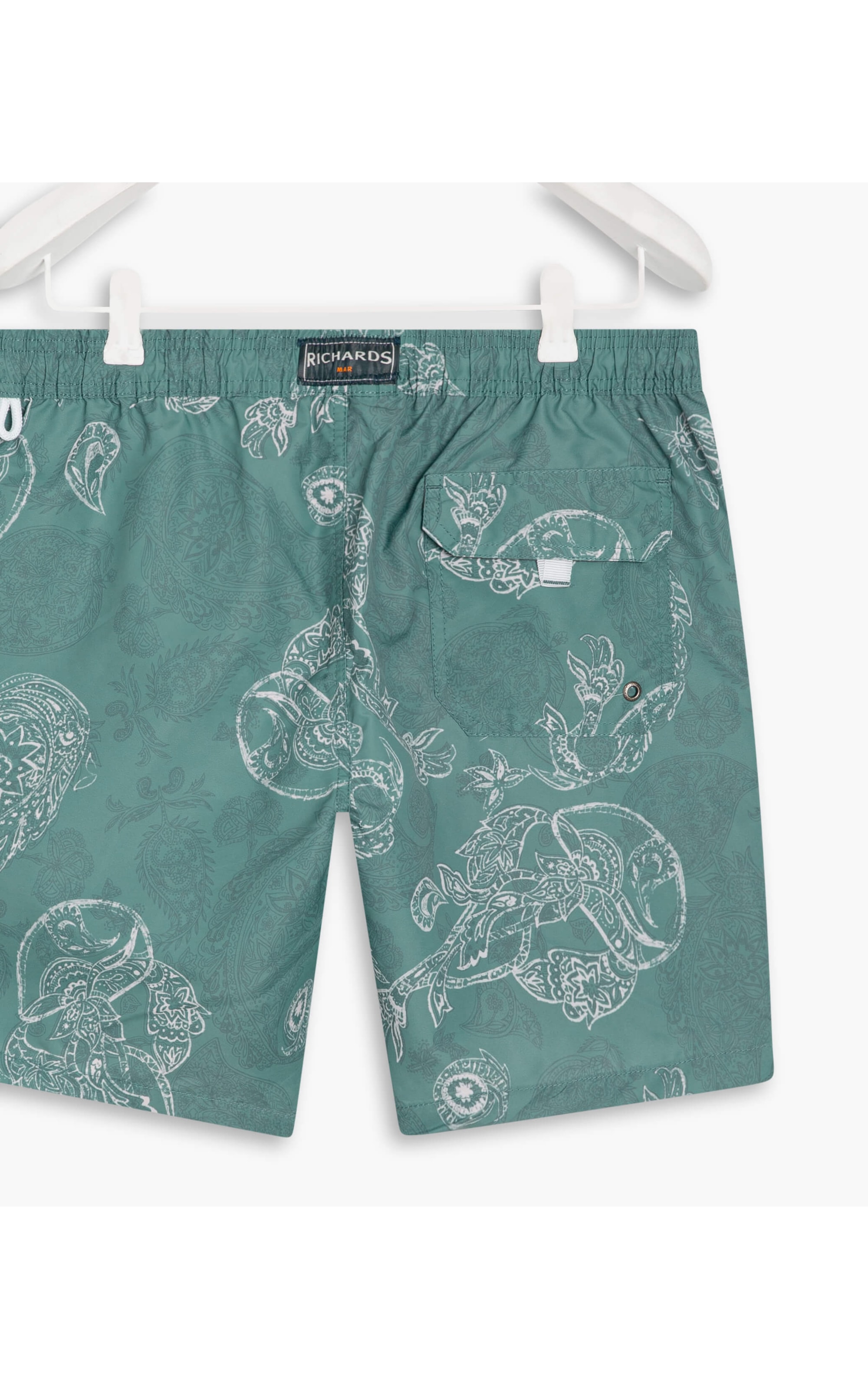 Beach Short Paisley Verde Claro