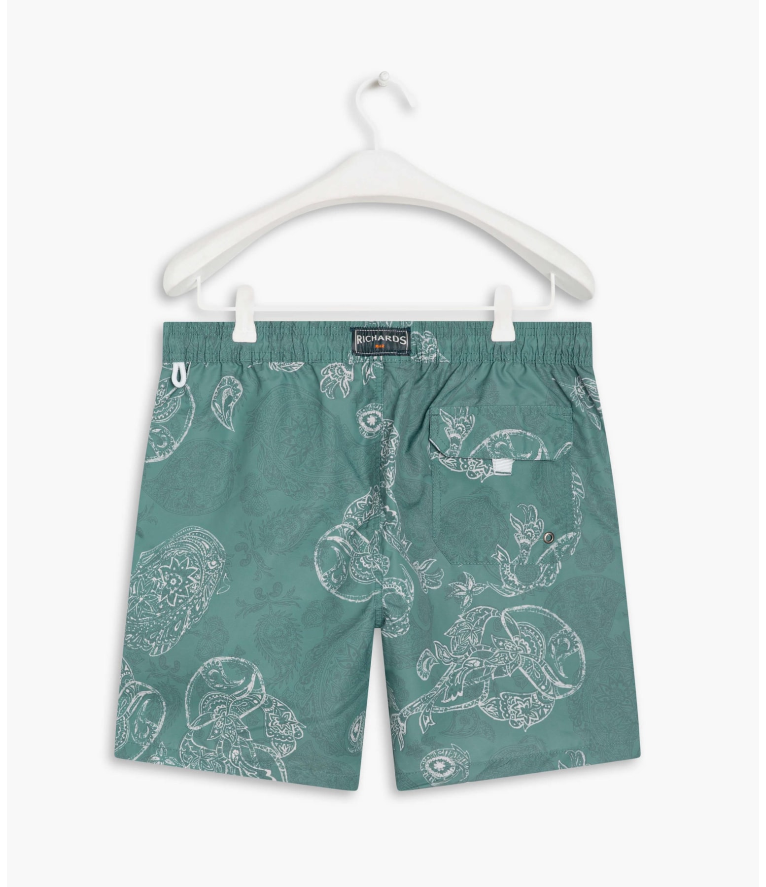 Beach Short Paisley Verde Claro