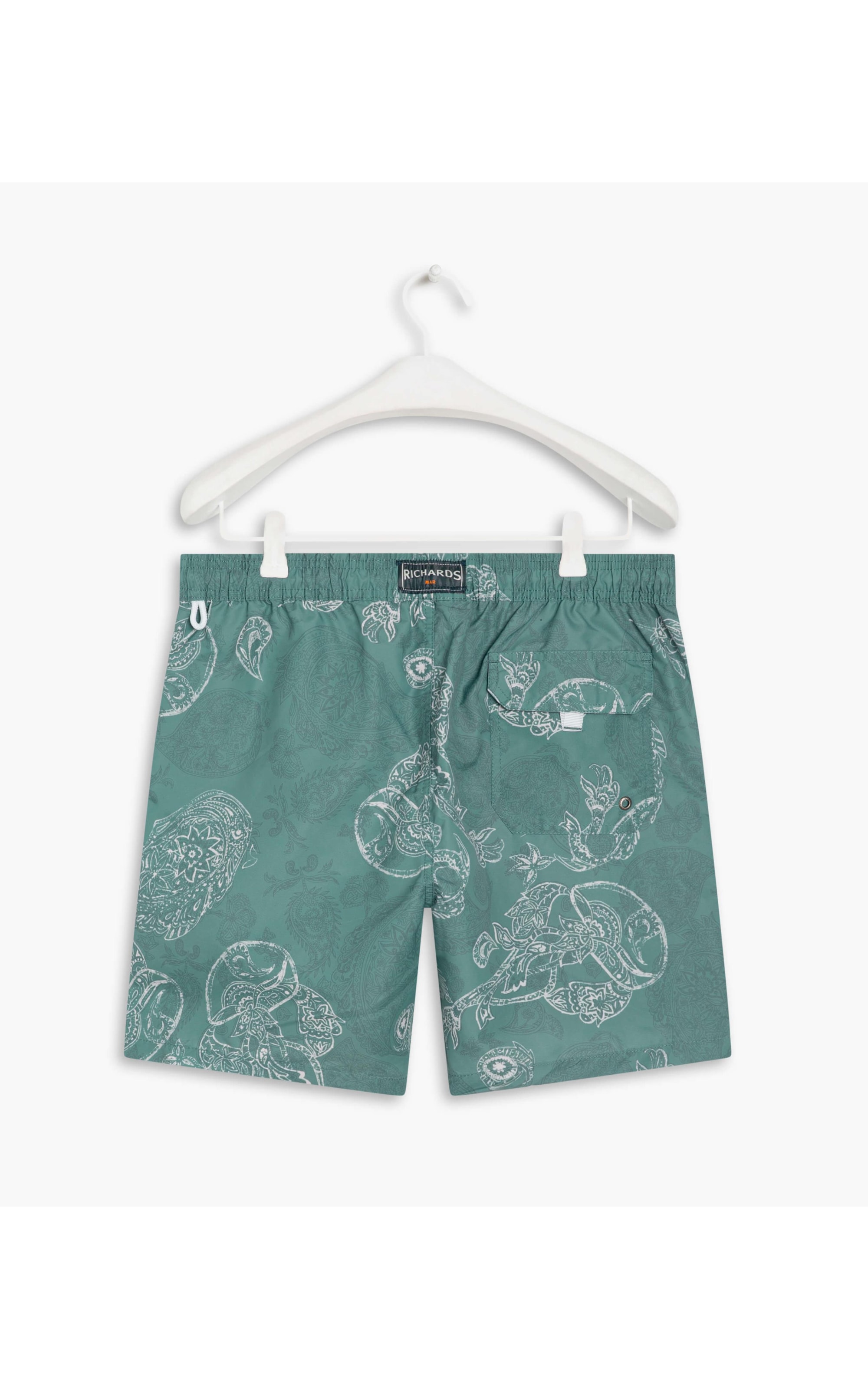 Beach Short Paisley Verde Claro