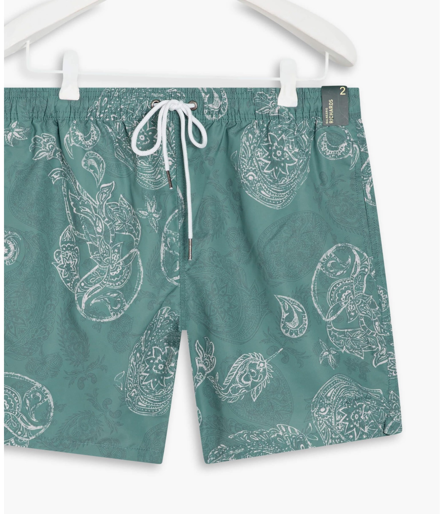 Beach Short Paisley Verde Claro