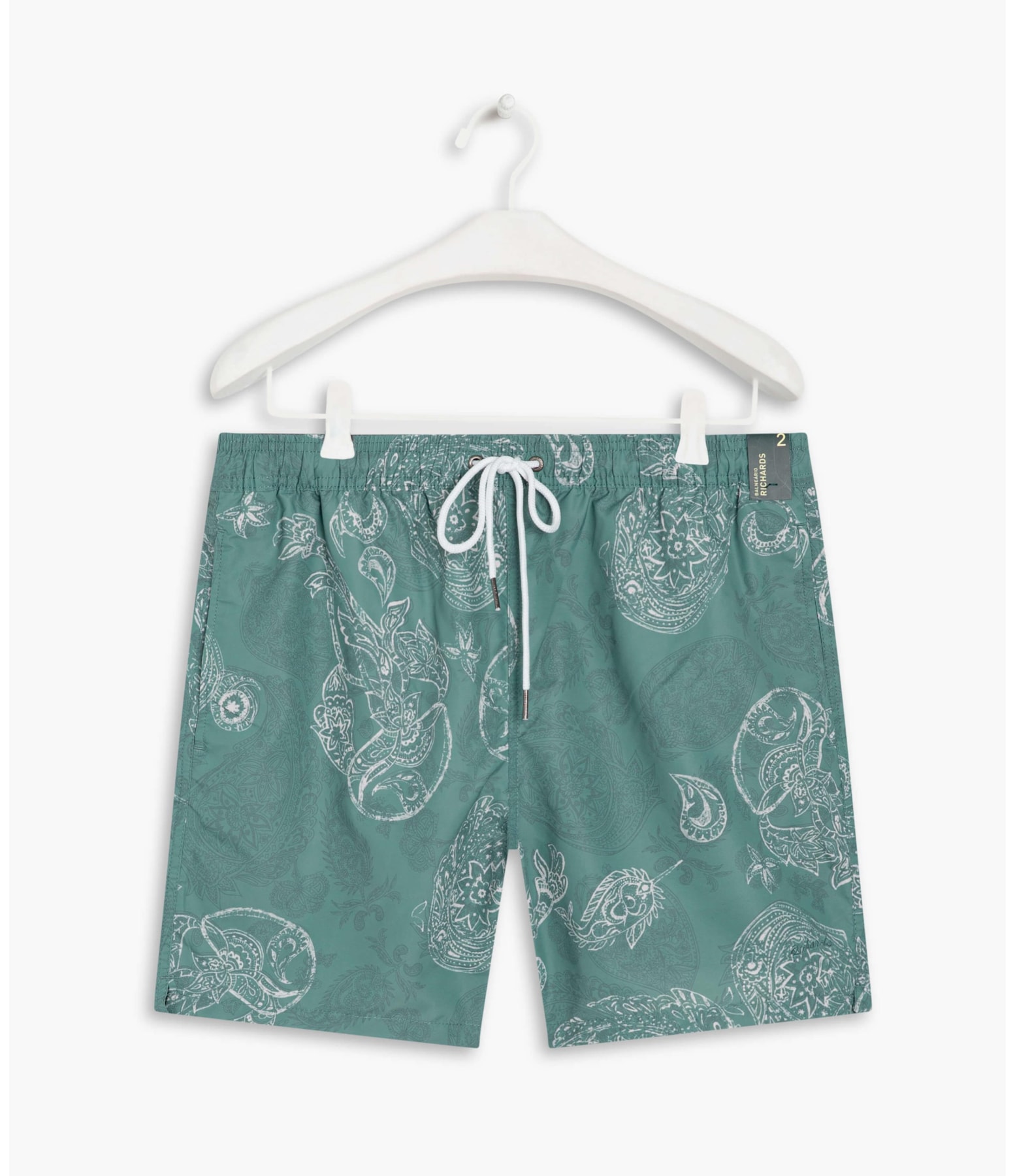 Beach Short Paisley Verde Claro