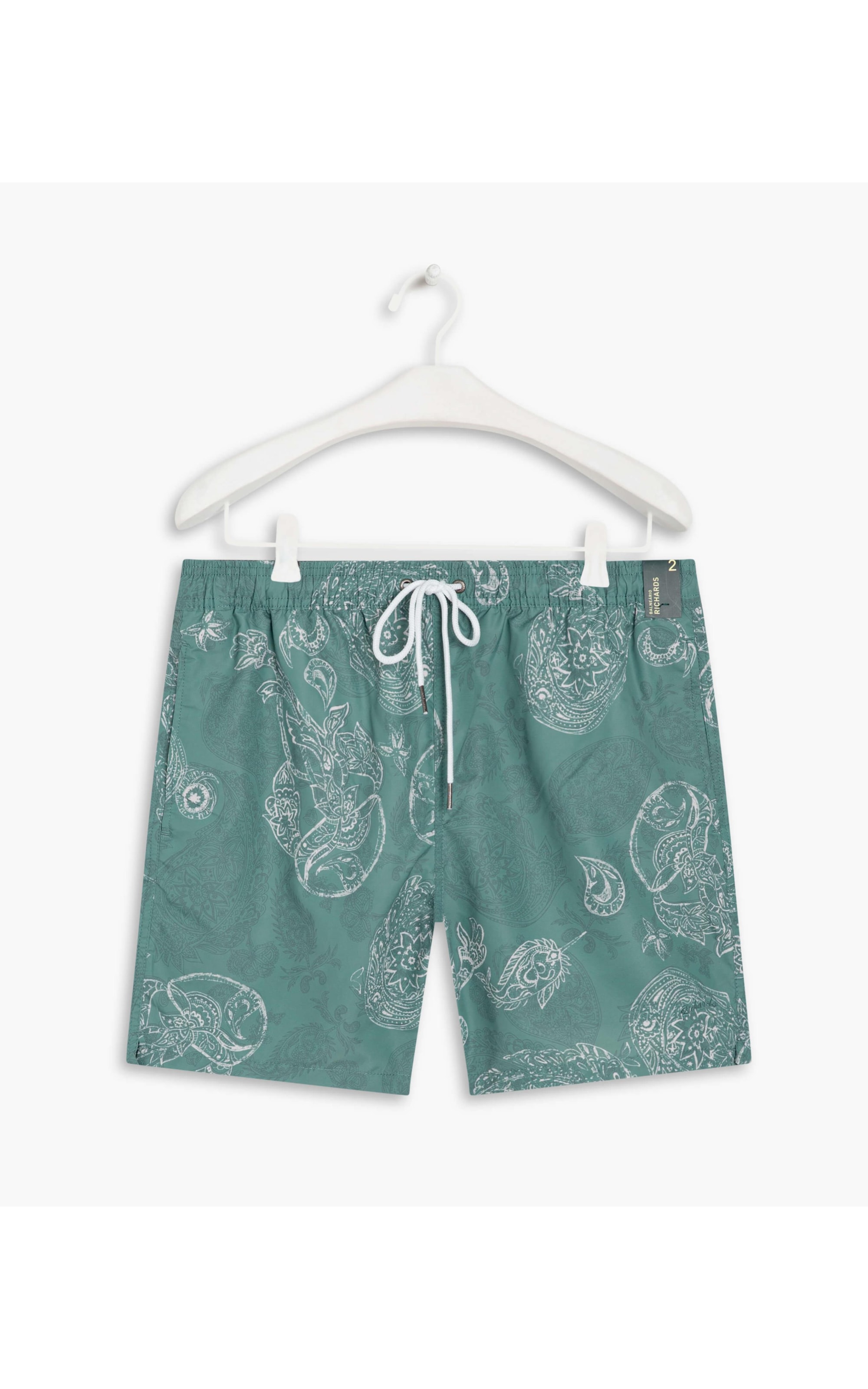 Beach Short Paisley Verde Claro