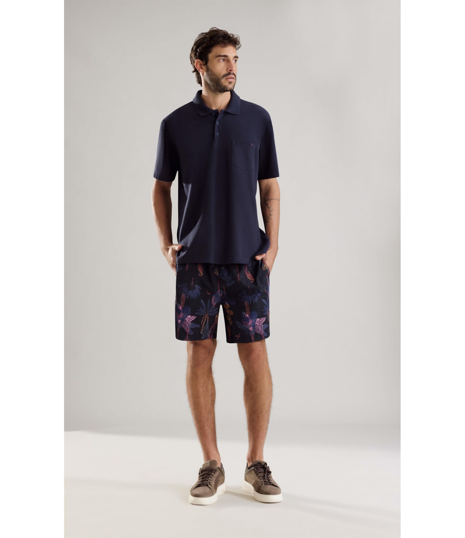 Beach Short Paradise Regular Preto