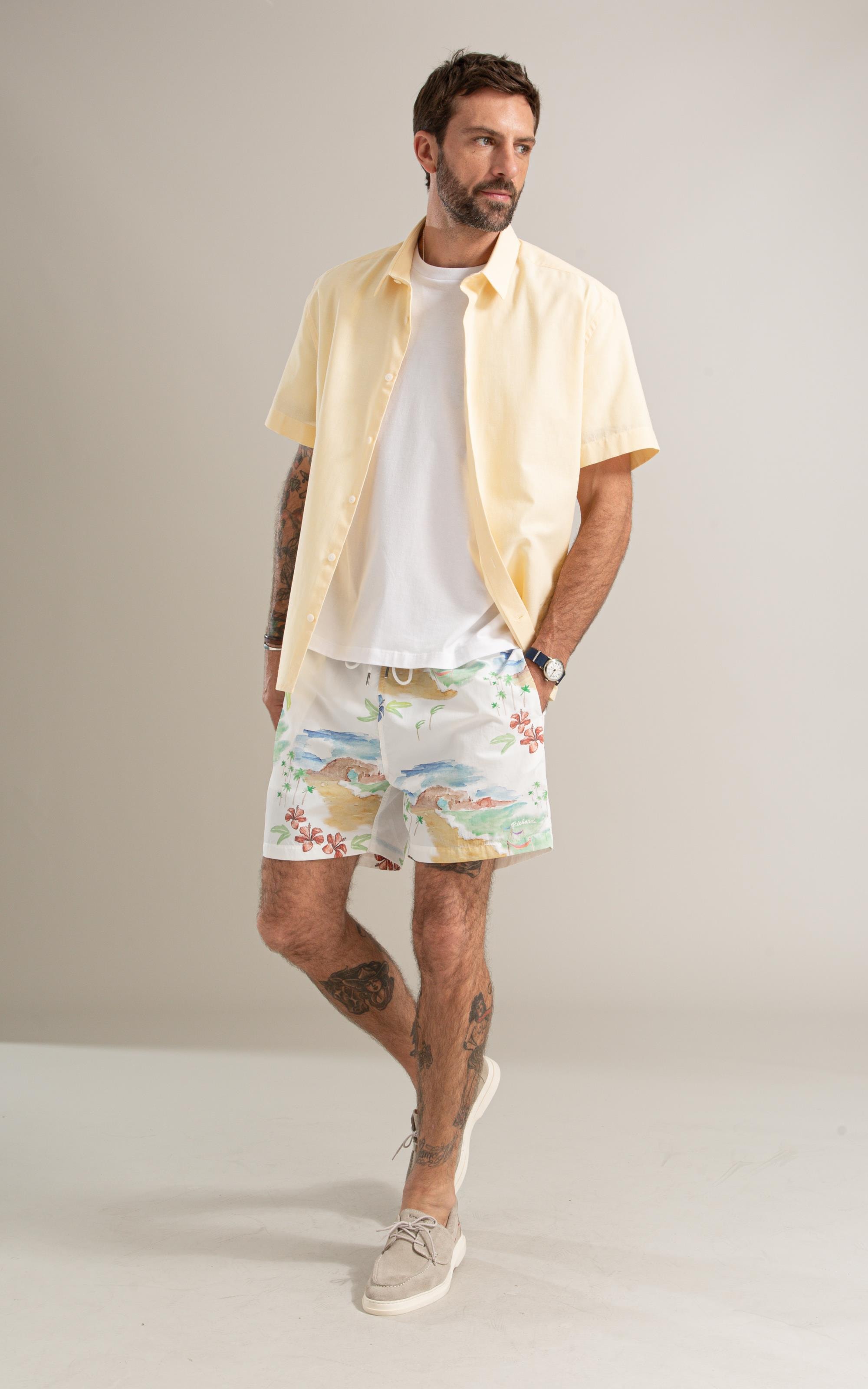 Beach Short Paraiso Regular Off White