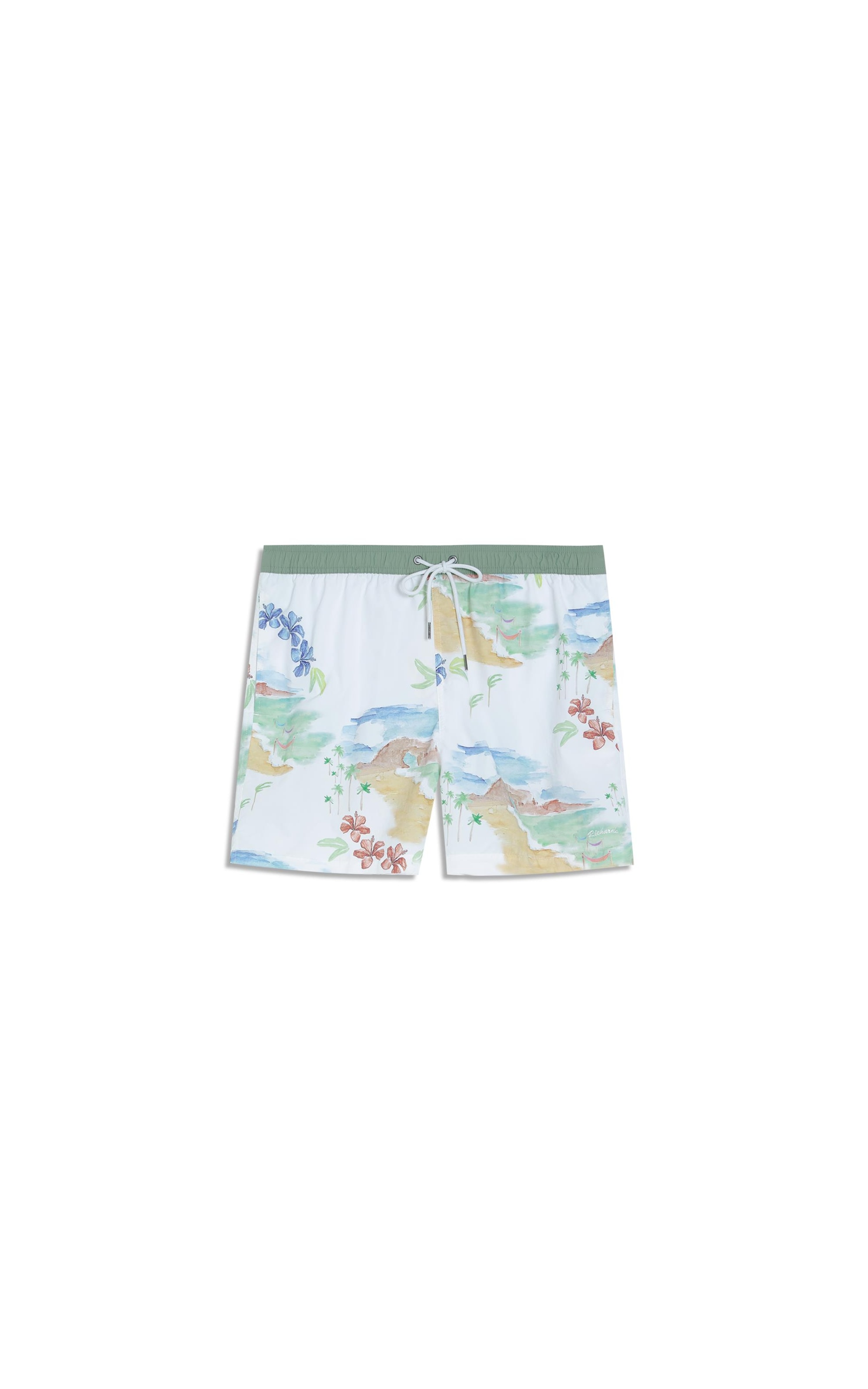 Beach Short Paraiso Regular Off White