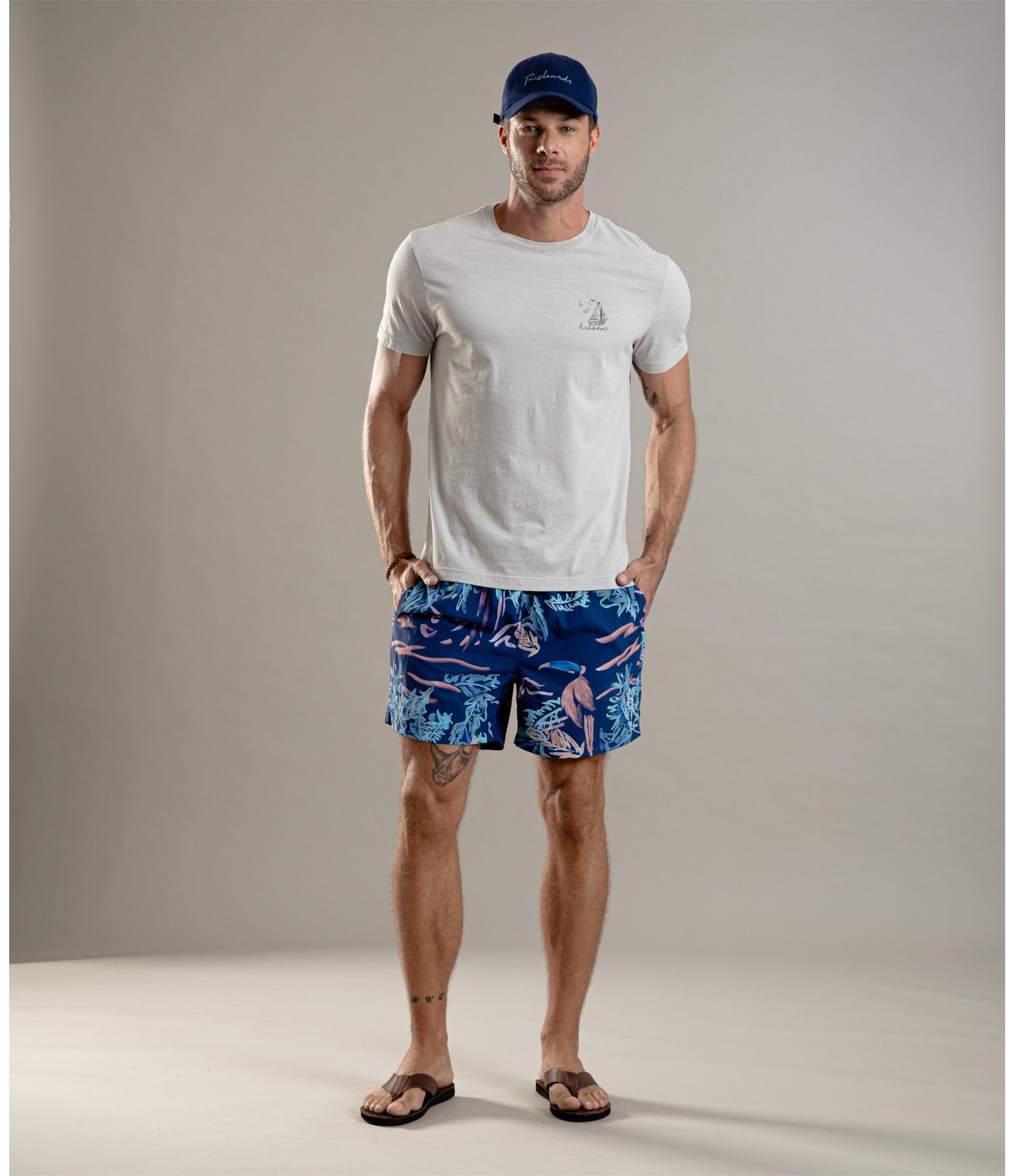 Beach Short Peacock Regular Old Purple