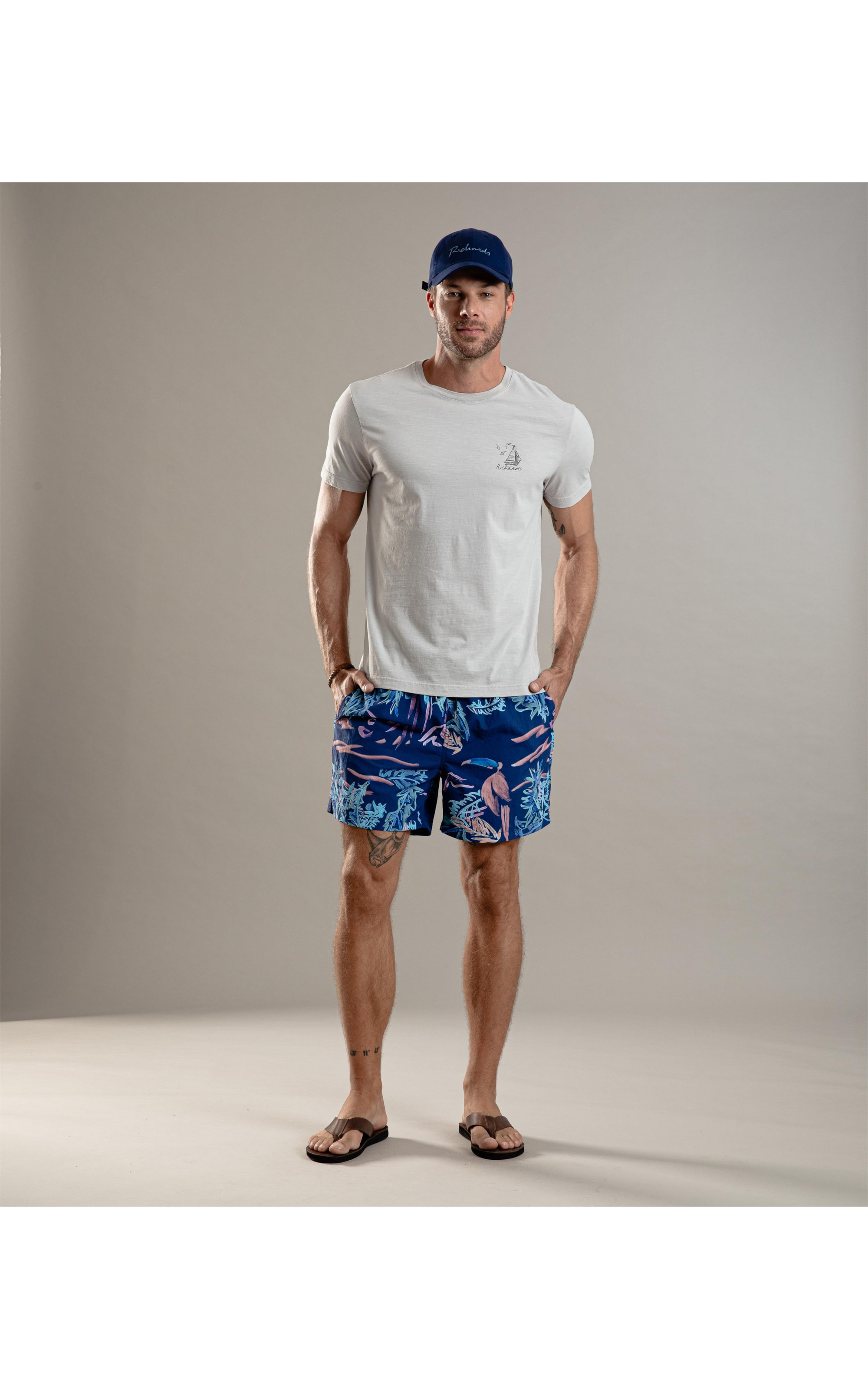 Beach Short Peacock Regular Old Purple