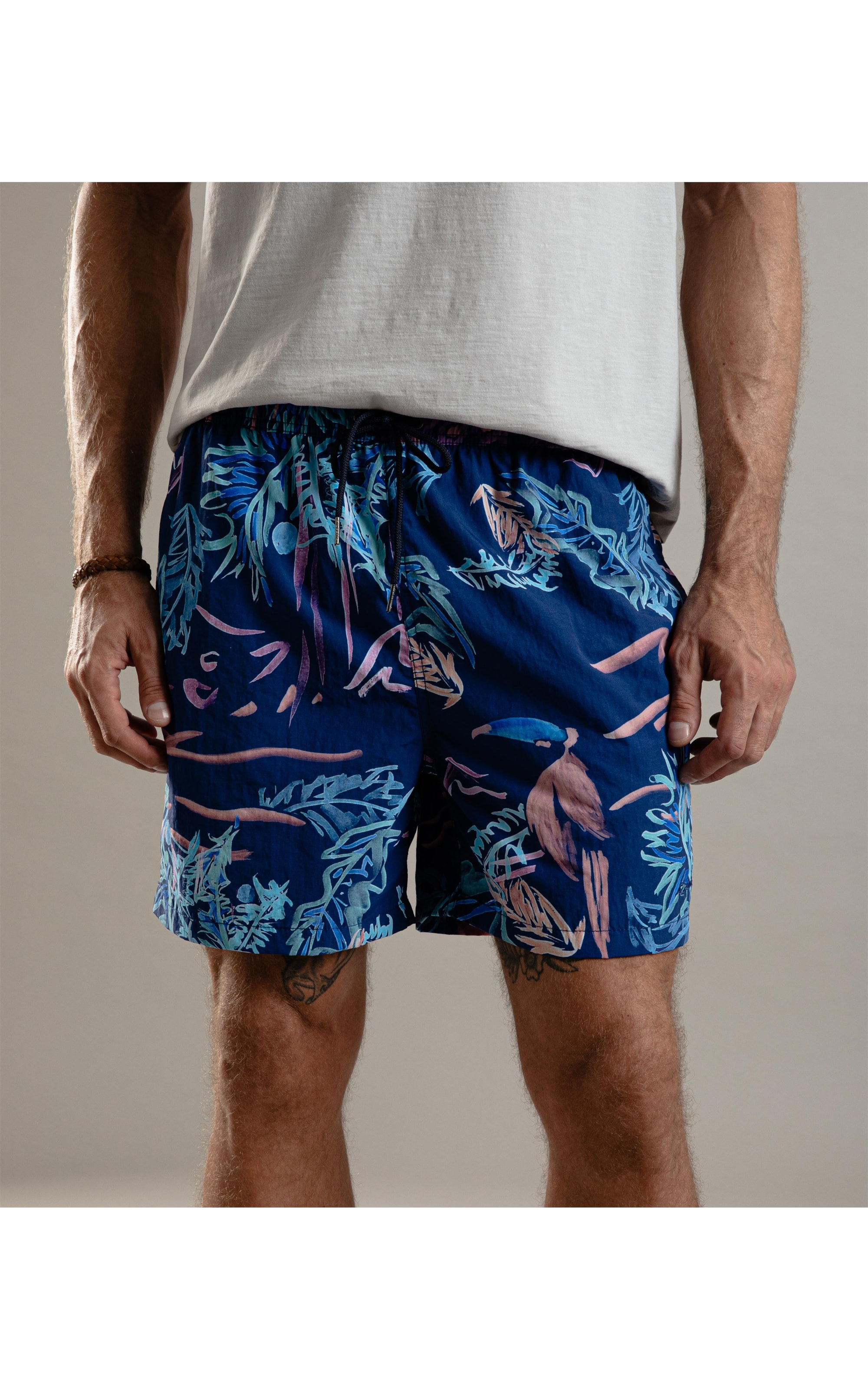Beach Short Peacock Regular Old Purple