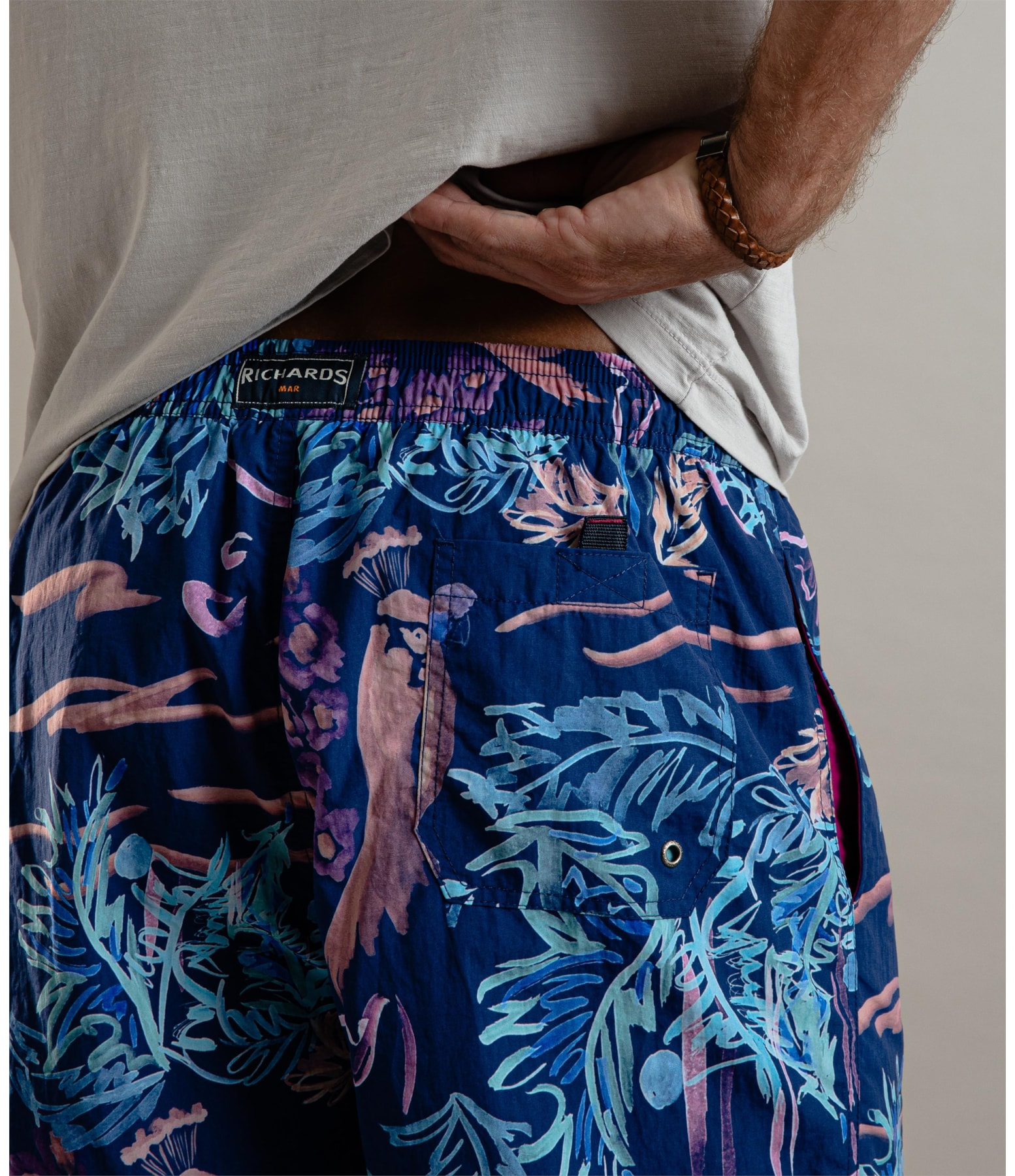 Beach Short Peacock Regular Old Purple