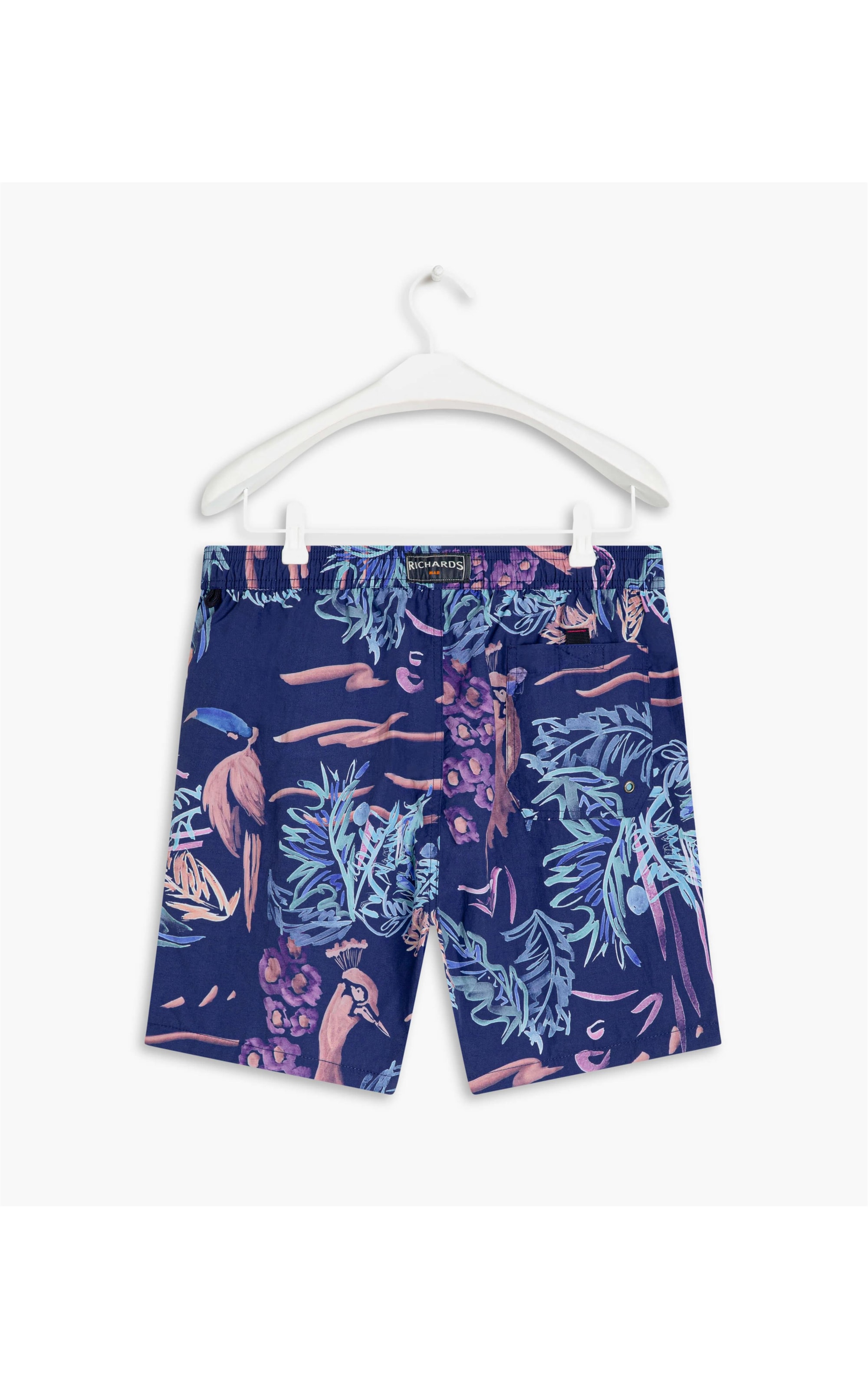Beach Short Peacock Regular Old Purple