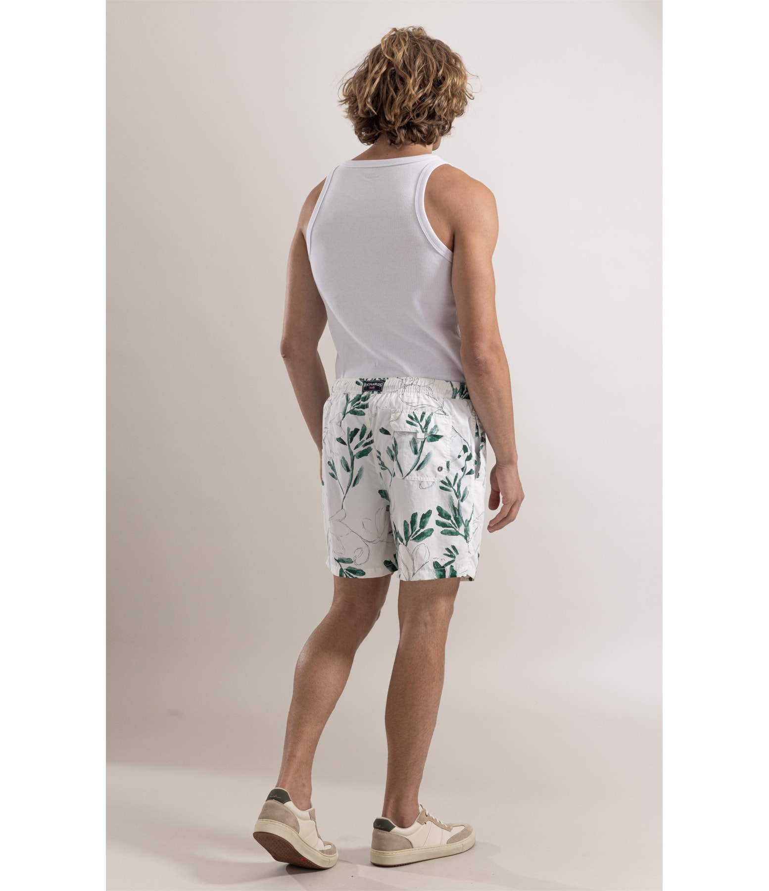 Beach Short Pencil Bloom Regular Branco