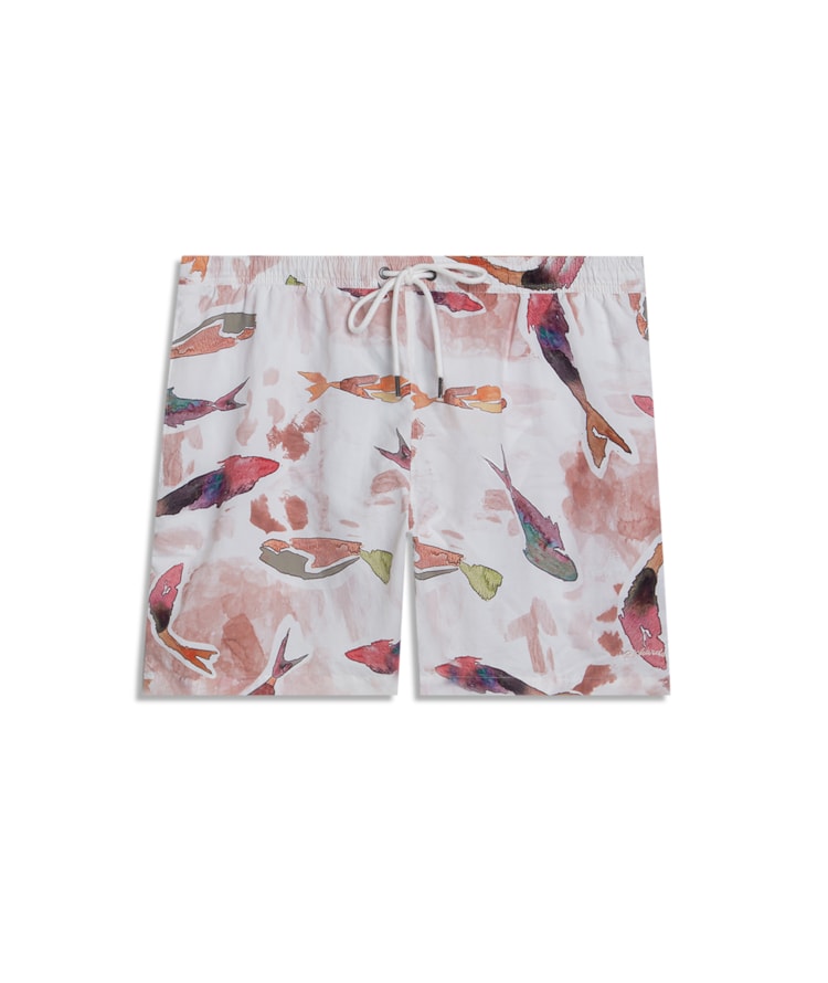 Beach Short Pesce Regular Laranja