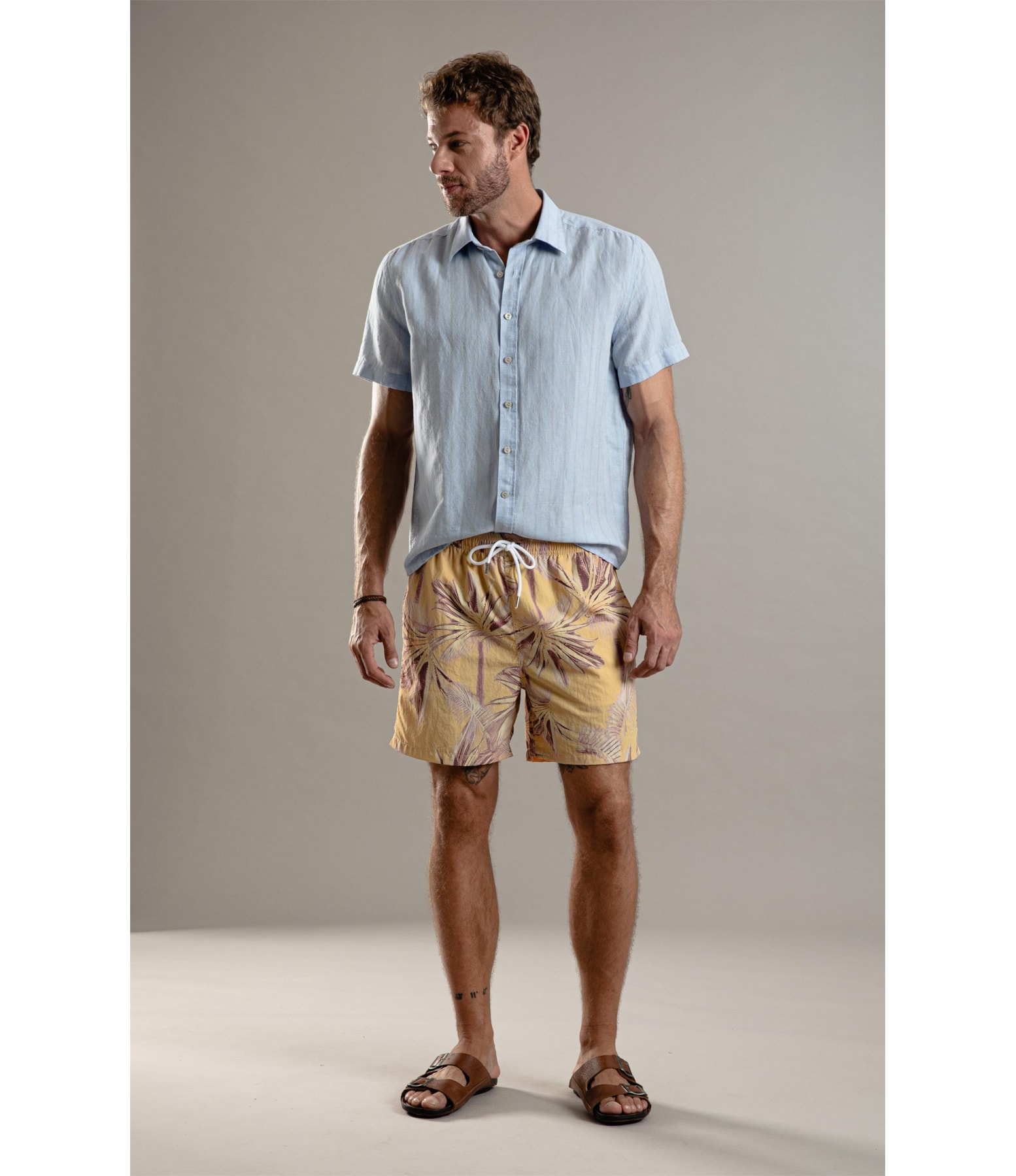 Beach Short Poisoned Regular Amarelo