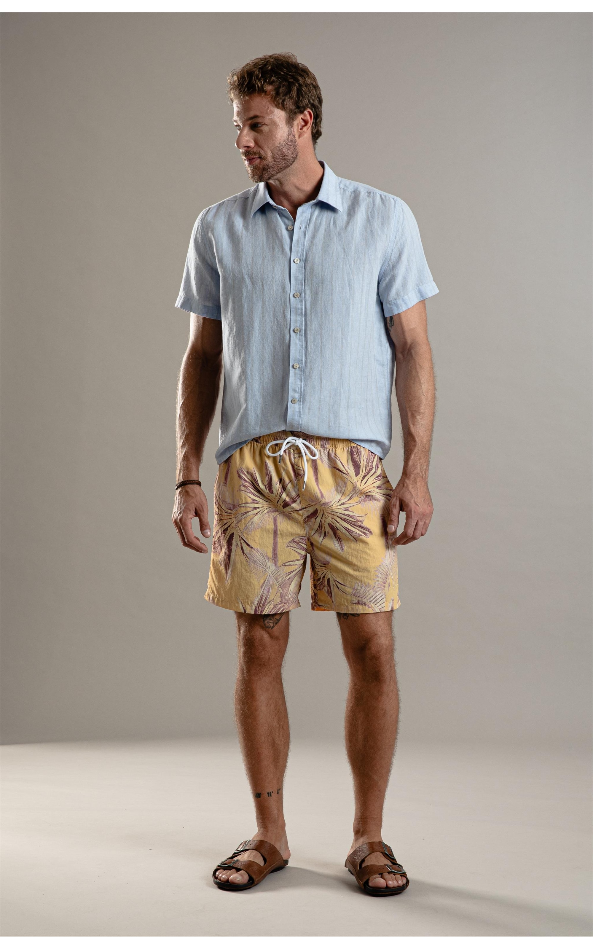 Beach Short Poisoned Regular Amarelo