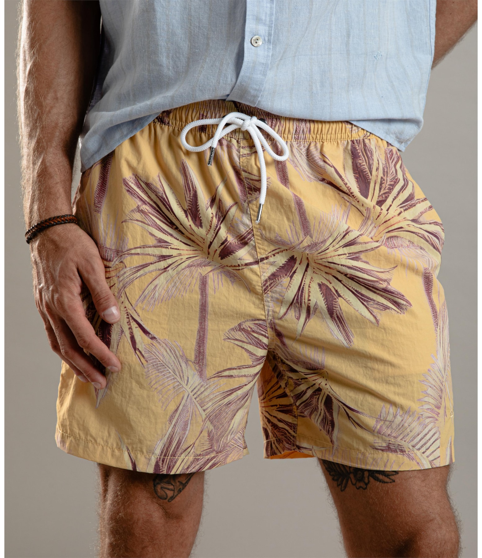 Beach Short Poisoned Regular Amarelo