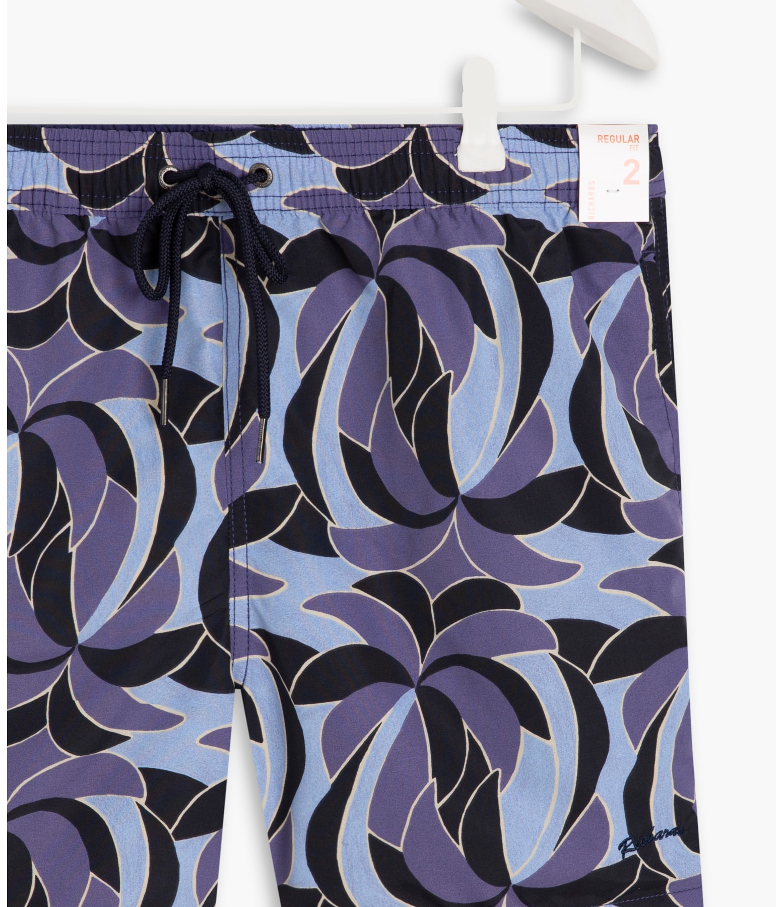 Beach Short Pop Palms Regular Azul Bic