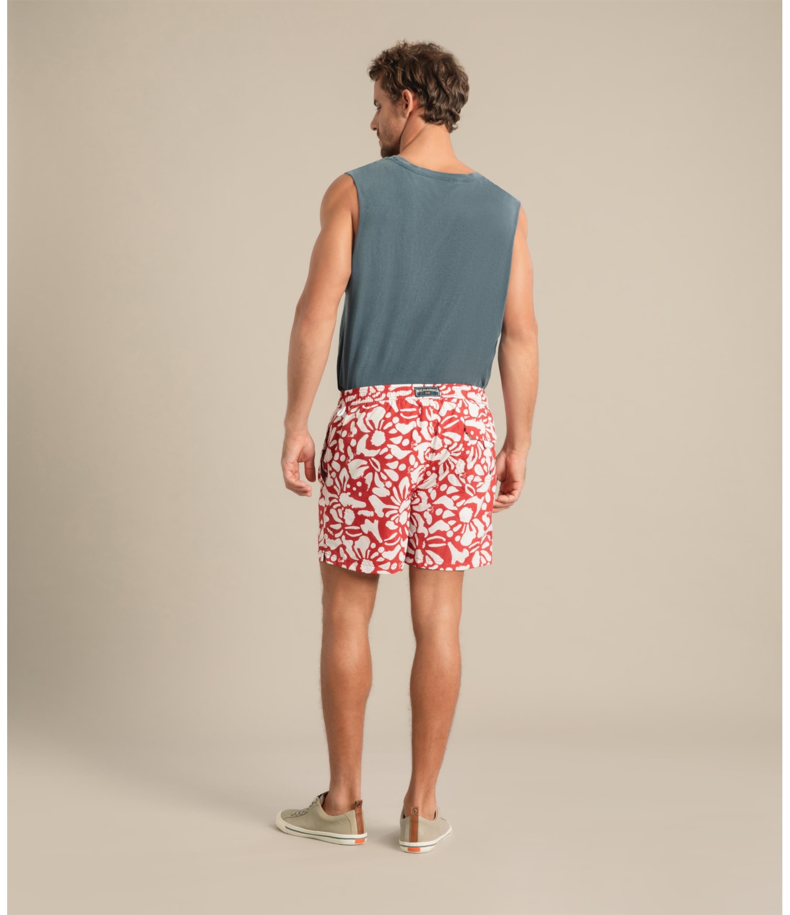 Beach Short Primal Regular Vermelho