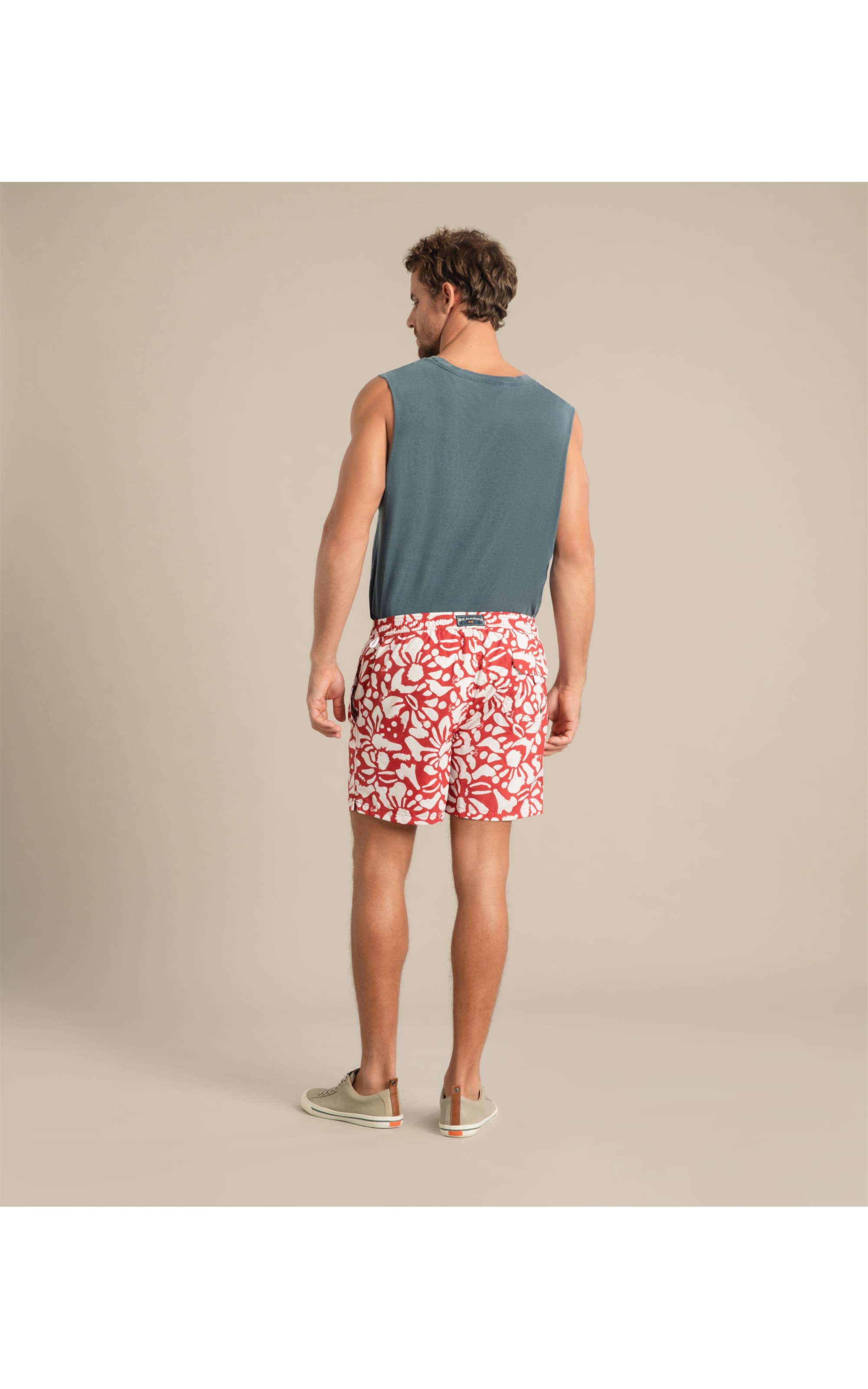 Beach Short Primal Regular Vermelho