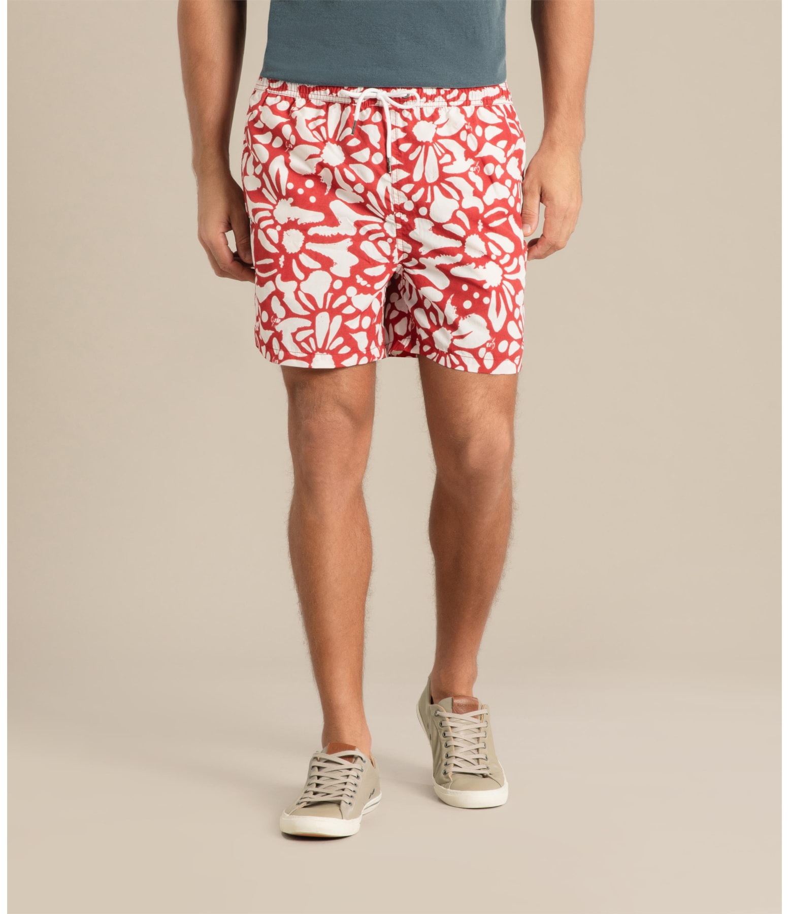Beach Short Primal Regular Vermelho