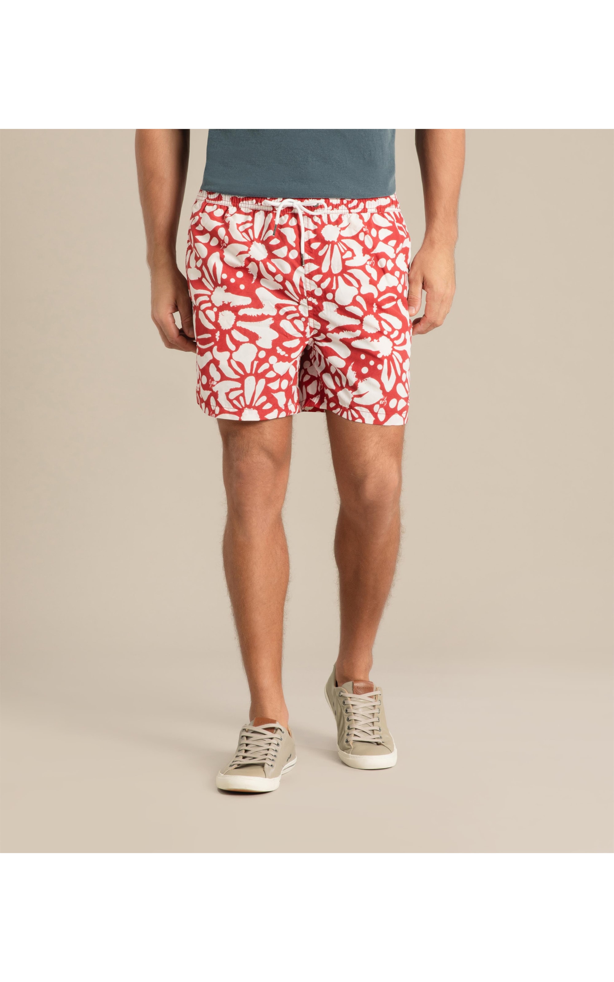 Beach Short Primal Regular Vermelho