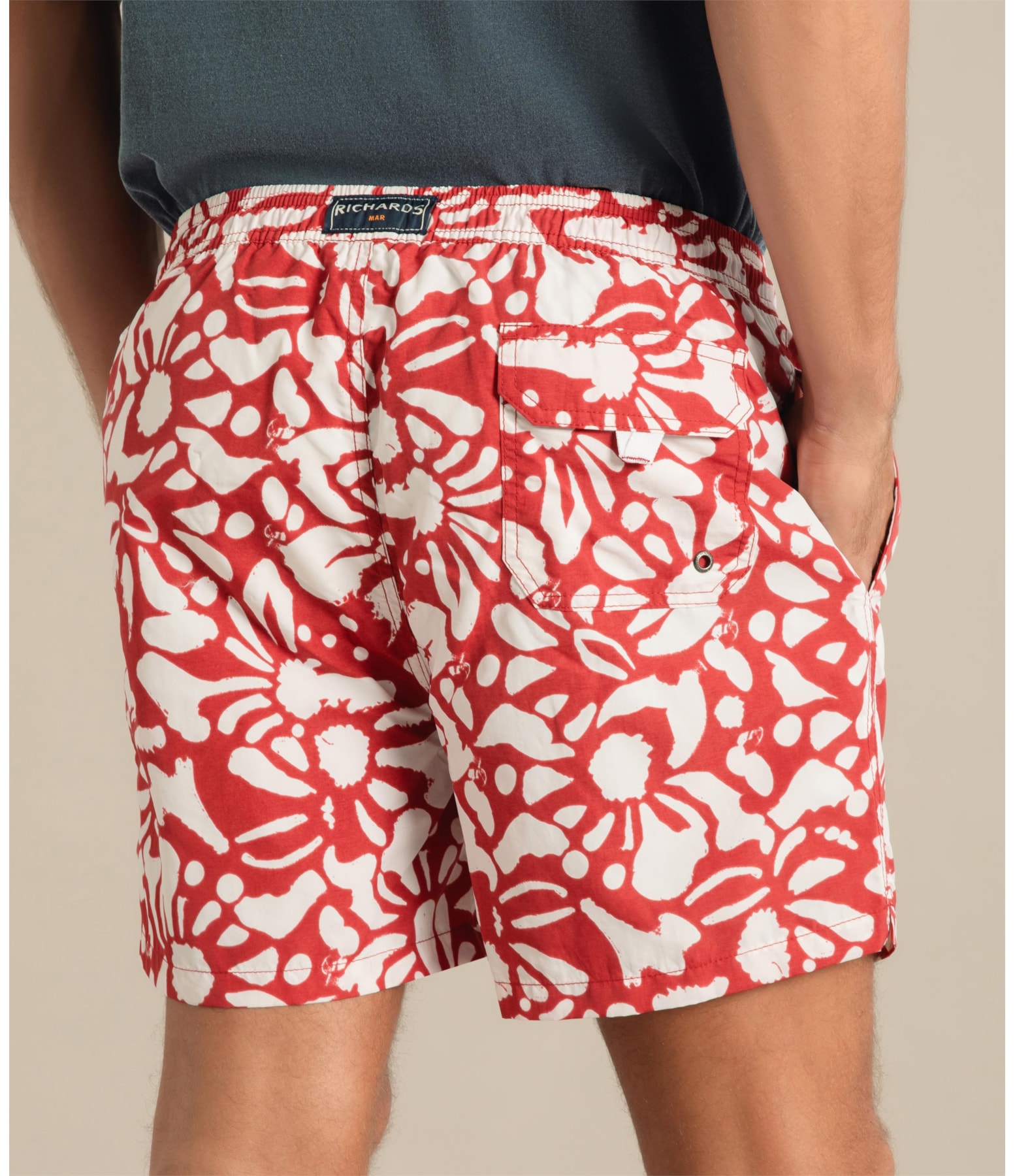 Beach Short Primal Regular Vermelho