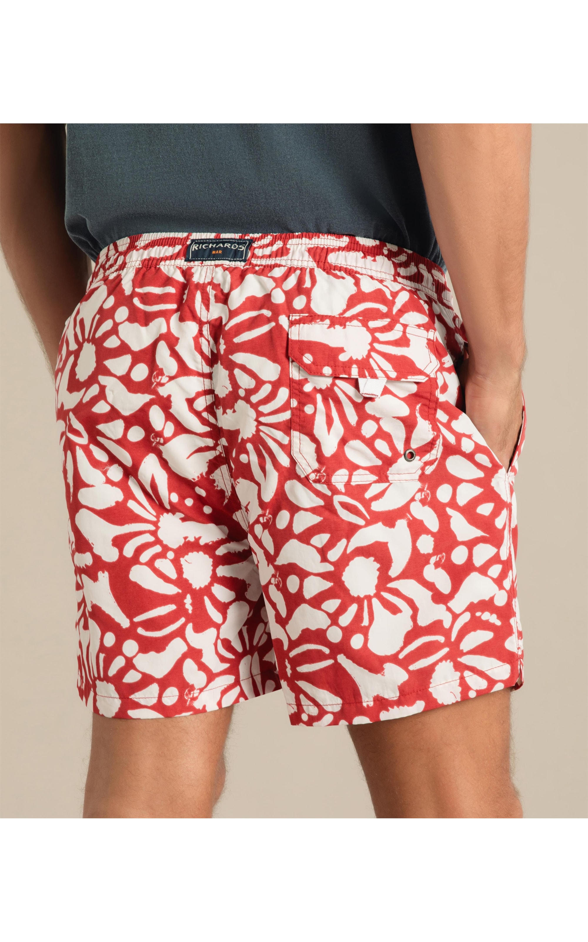 Beach Short Primal Regular Vermelho