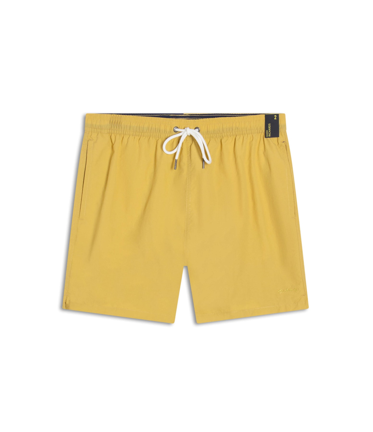 Beach Short Regular Crumpled Amarelo