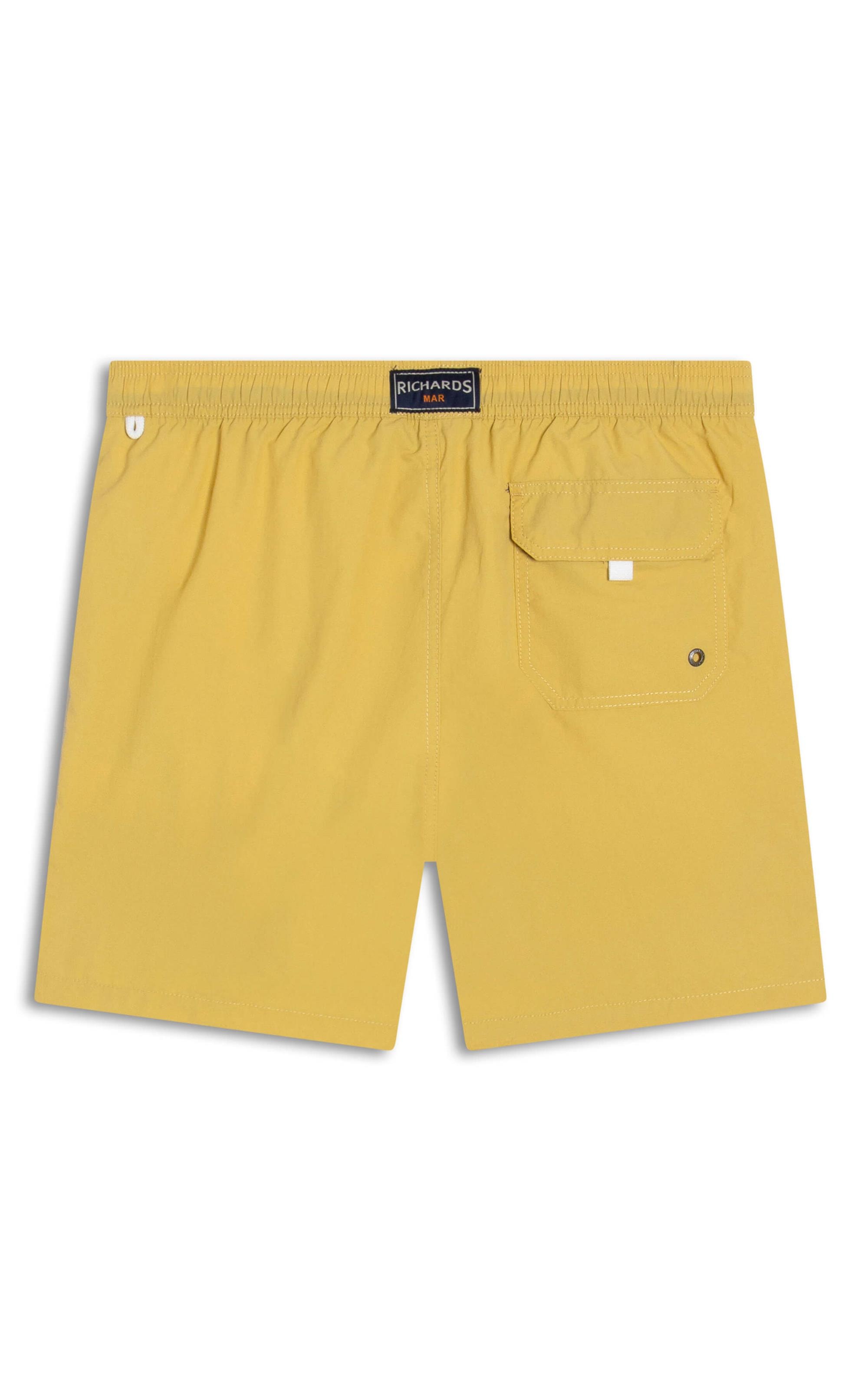 Beach Short Regular Crumpled Amarelo