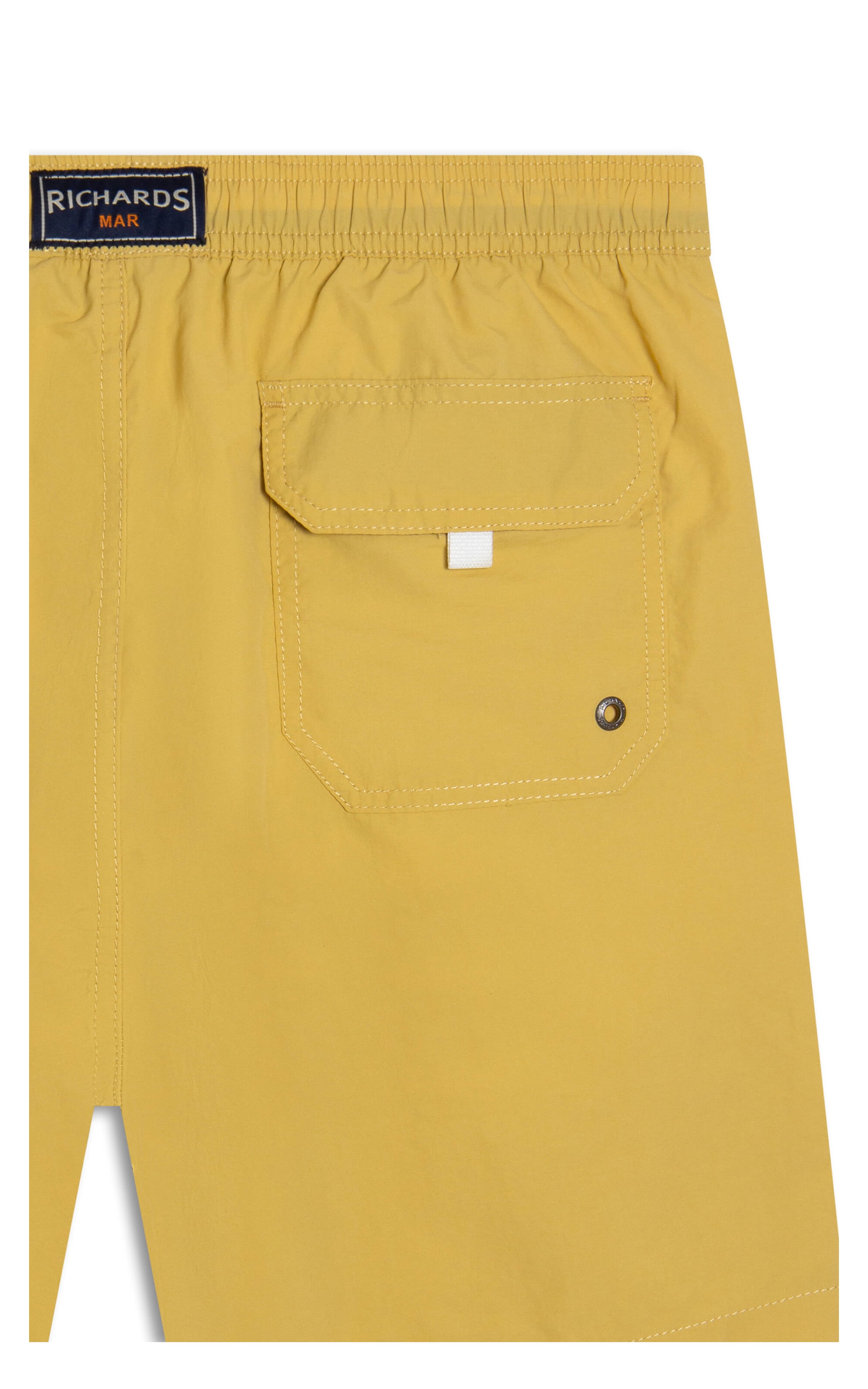 Beach Short Regular Crumpled Amarelo