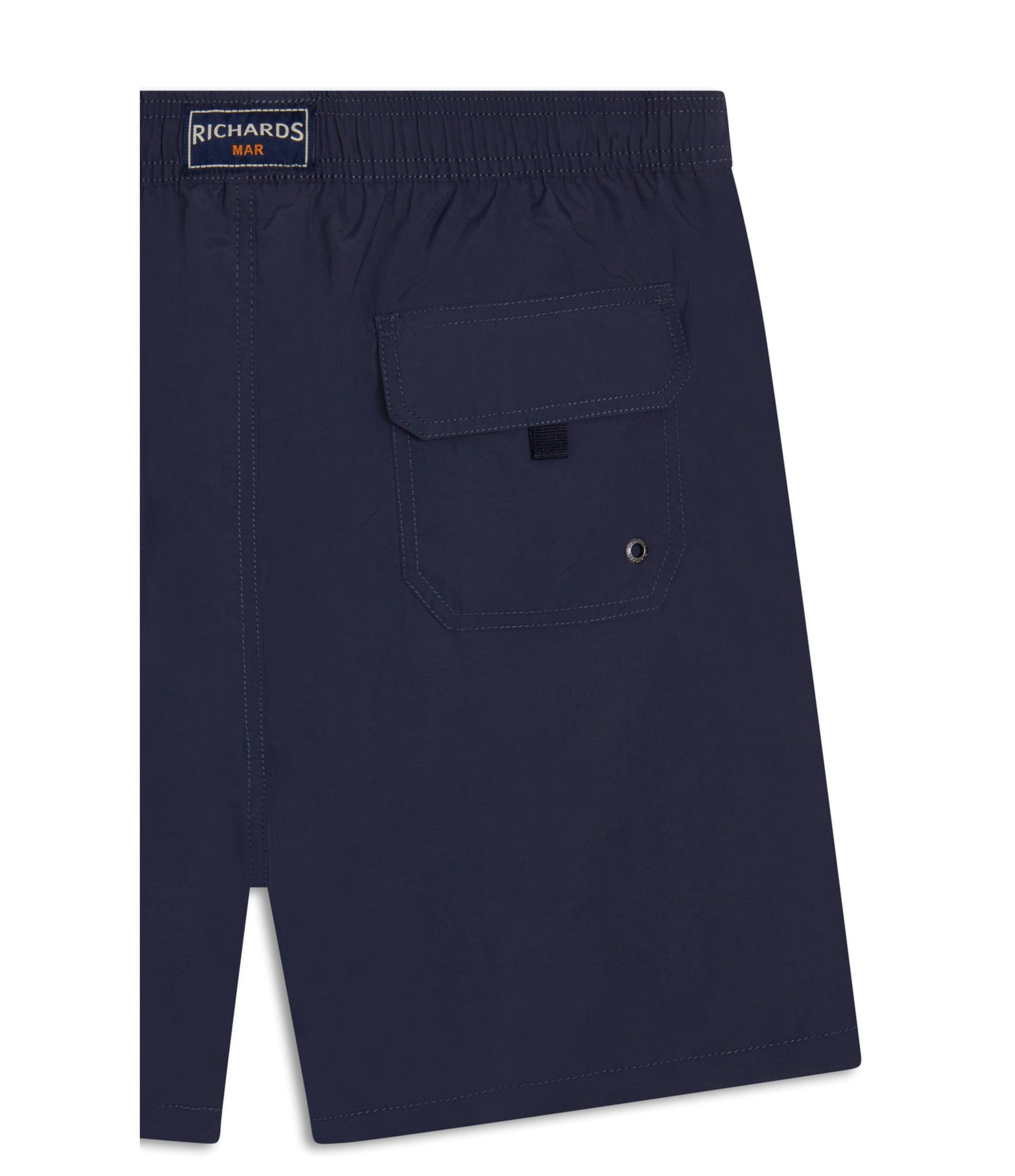 Beach Short Regular Crumpled Dark Navy