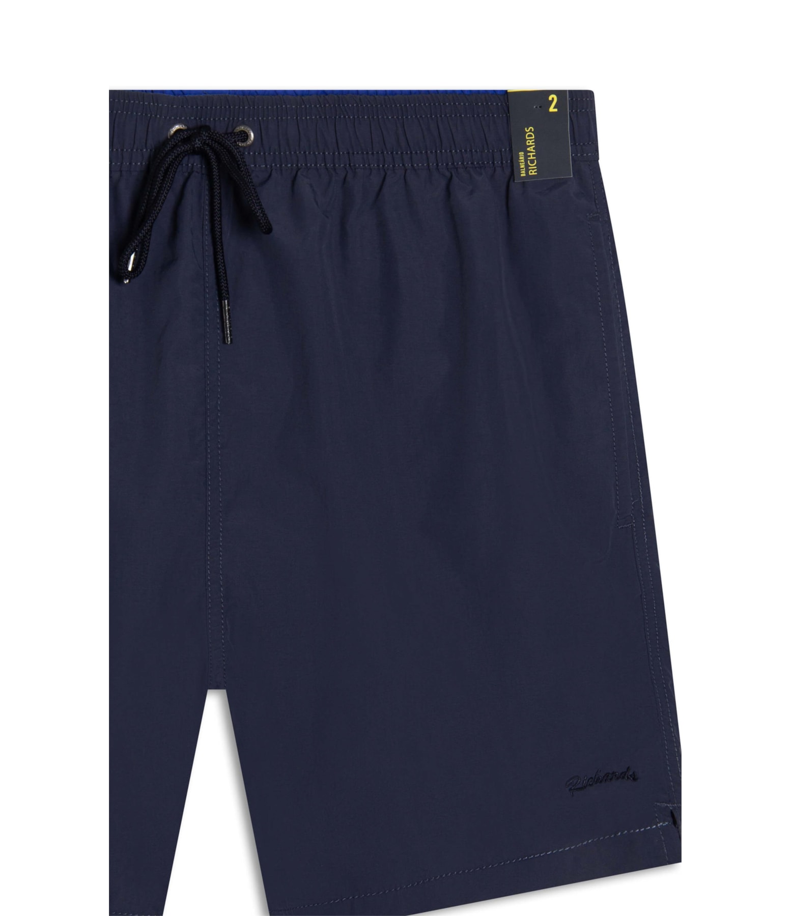 Beach Short Regular Crumpled Dark Navy