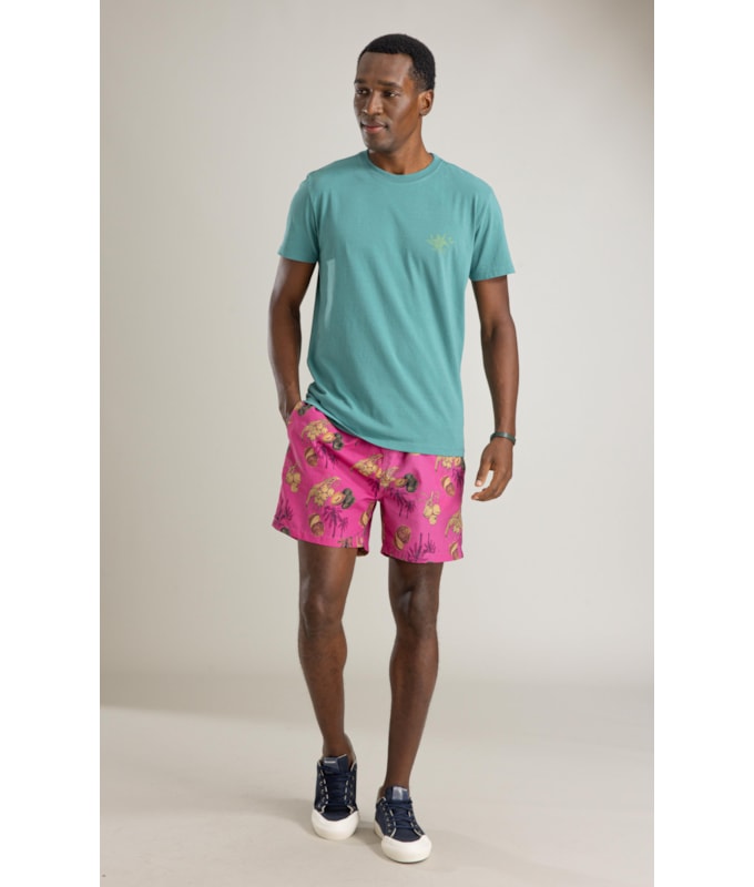 Beach Short Salve Regular Fucsia